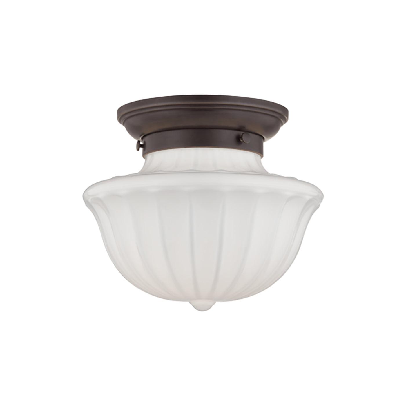 5009F-OB-Hudson Valley Lighting-Dutchess - One Light Small Flush Mount - 9 Inches Wide by 7.5 Inches High-Old Bronze Finish