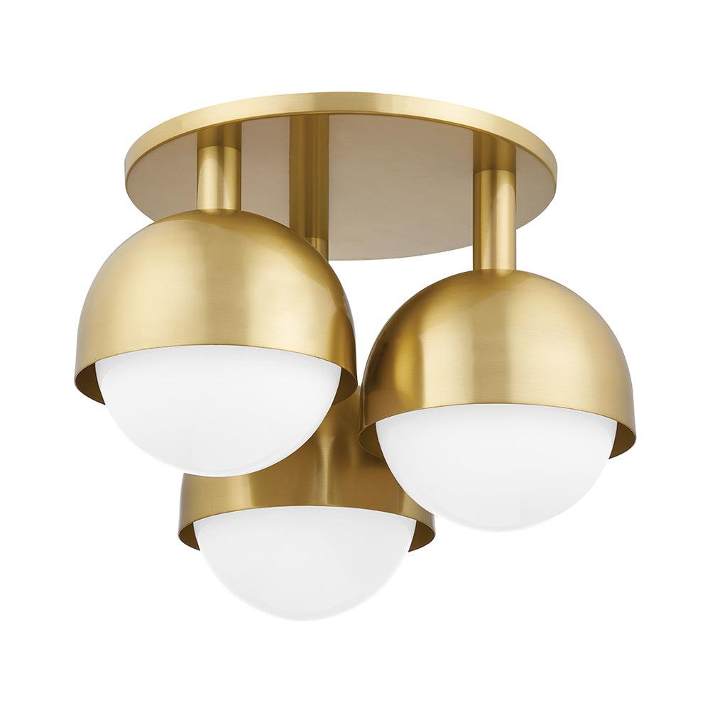 Rangel Semi-Flush Mount - Antique Brass