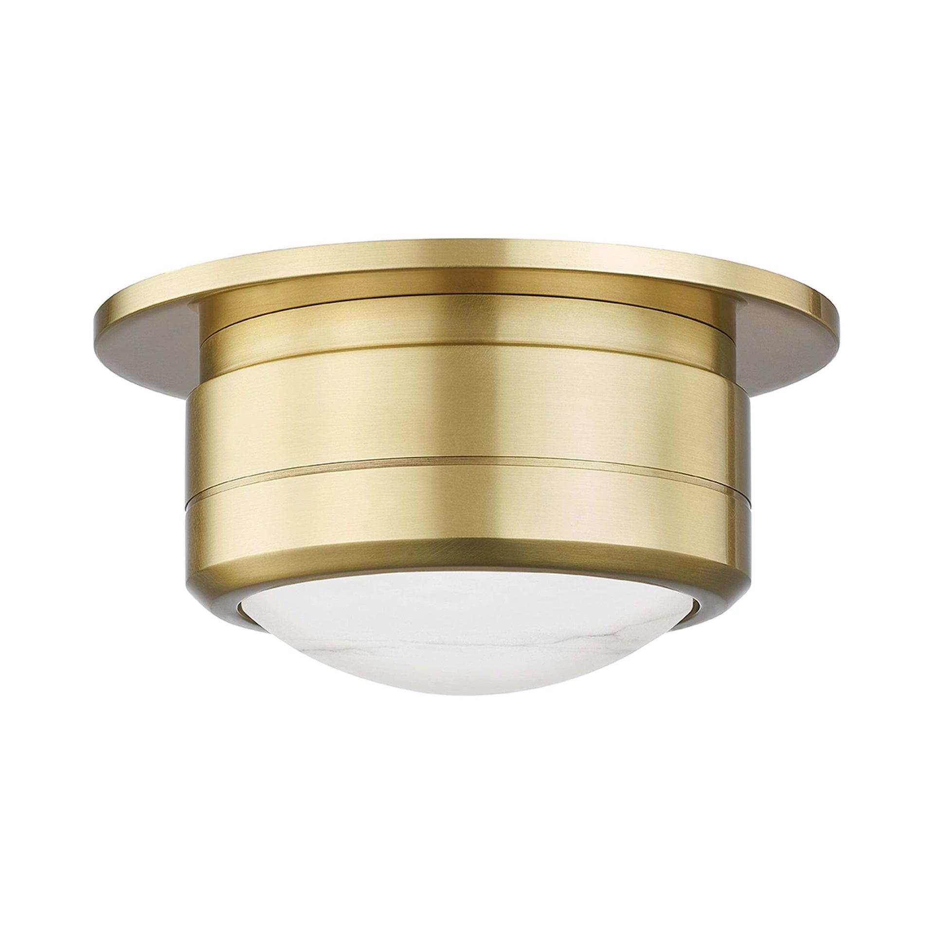 Jin Flush Mount Light - Antique Brass / Small