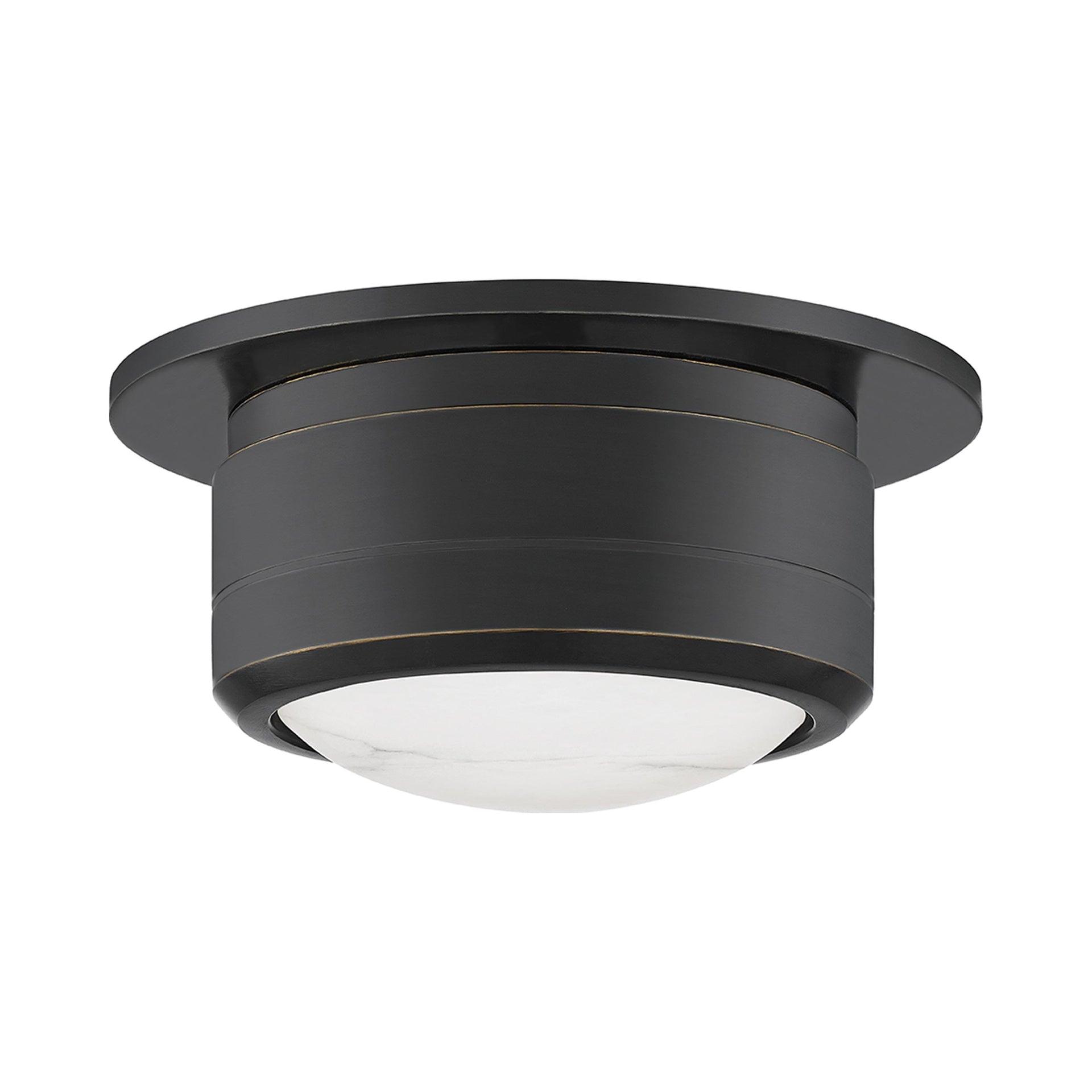 Jin Flush Mount Light - Antique Bronze / Small
