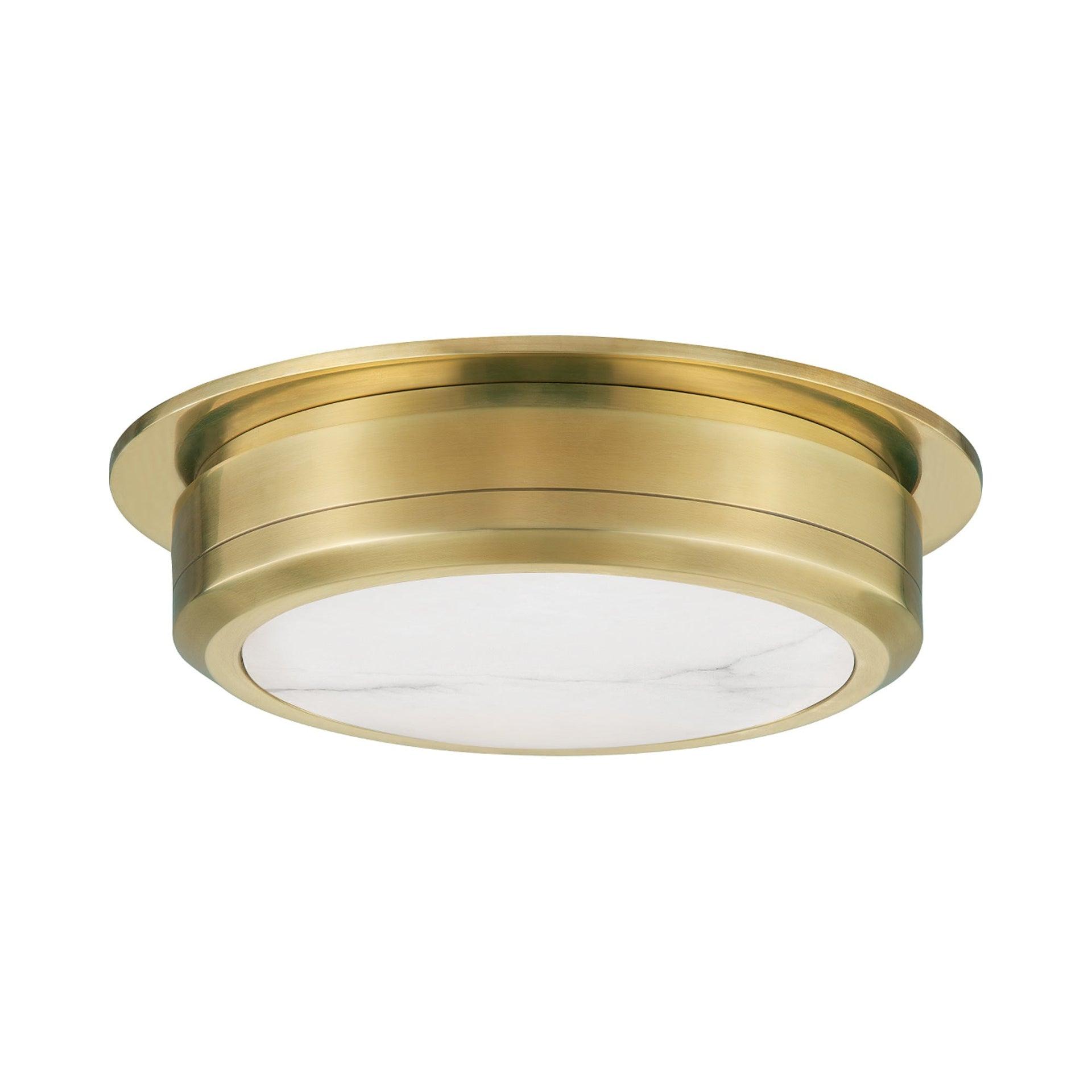 Jin Flush Mount Light - Antique Brass / Medium