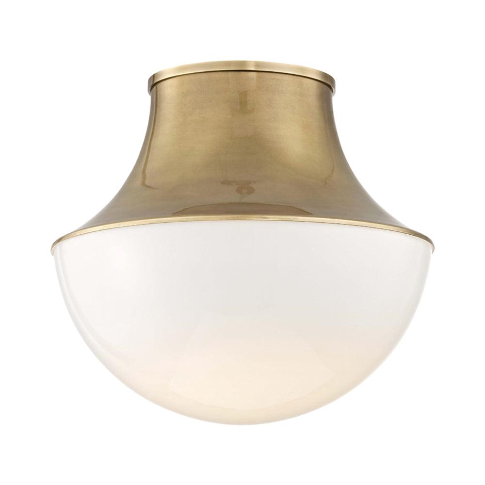 Alistair Single Light Glass Flush Mount