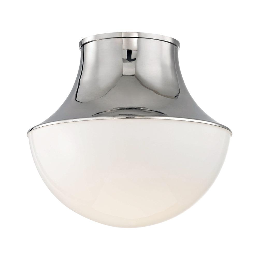 Alistair Single Light Glass Flush Mount