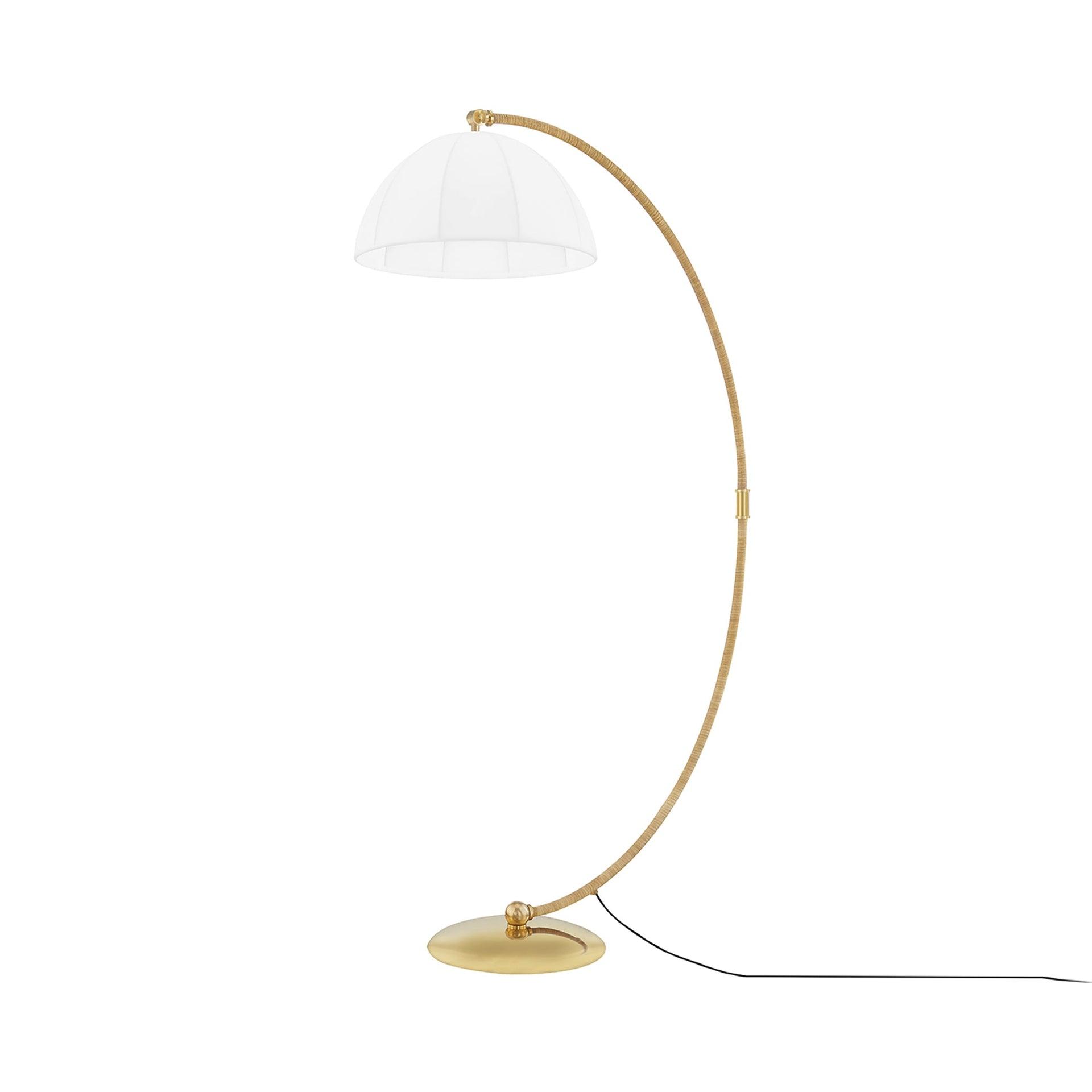 Danuta Floor Lamp - Antique Brass