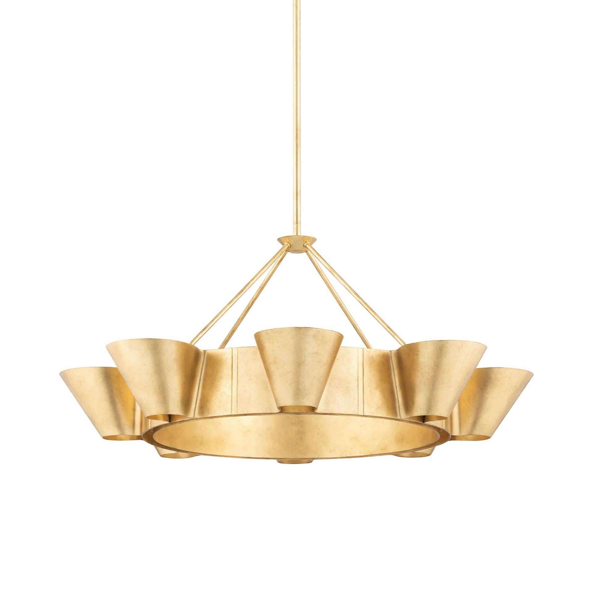Reeve 8 - Light Dimmable Wagon Wheel Chandelier