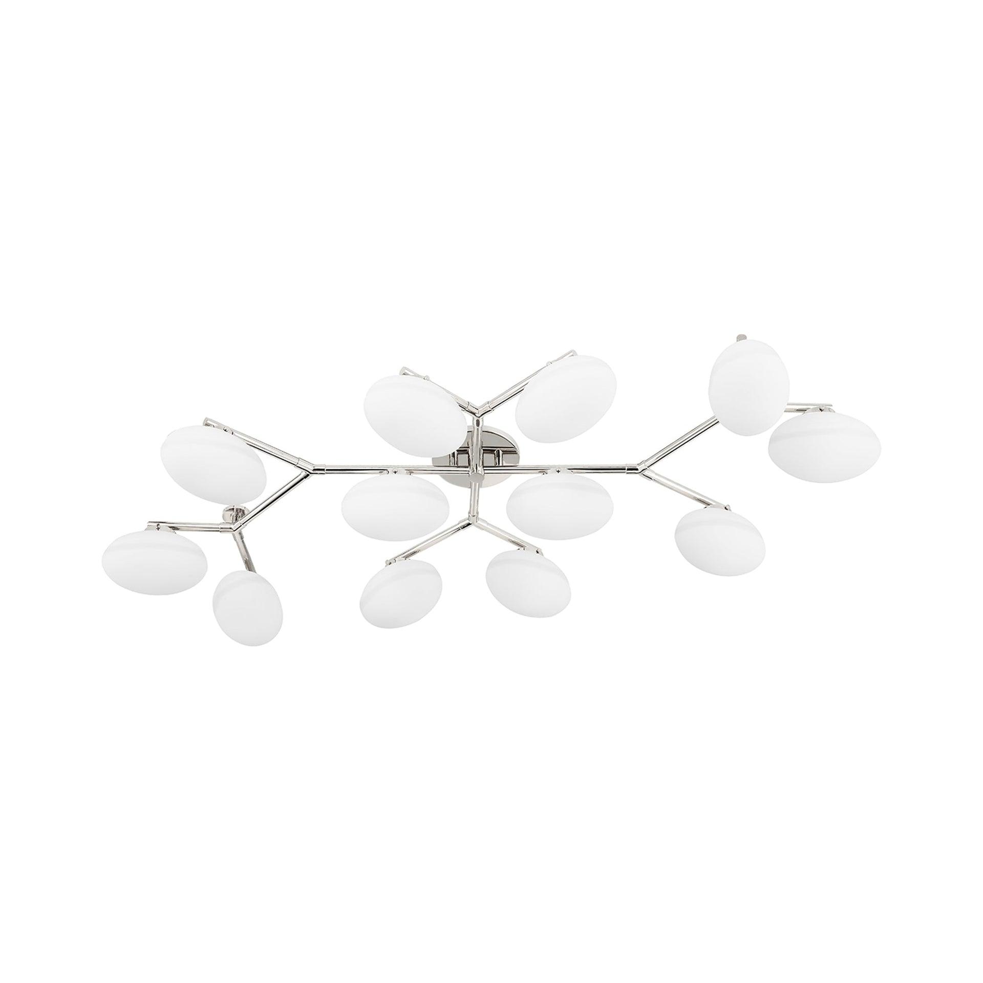 Solange Semi-Flush Mount Light - Polished Nickel / 12 Light