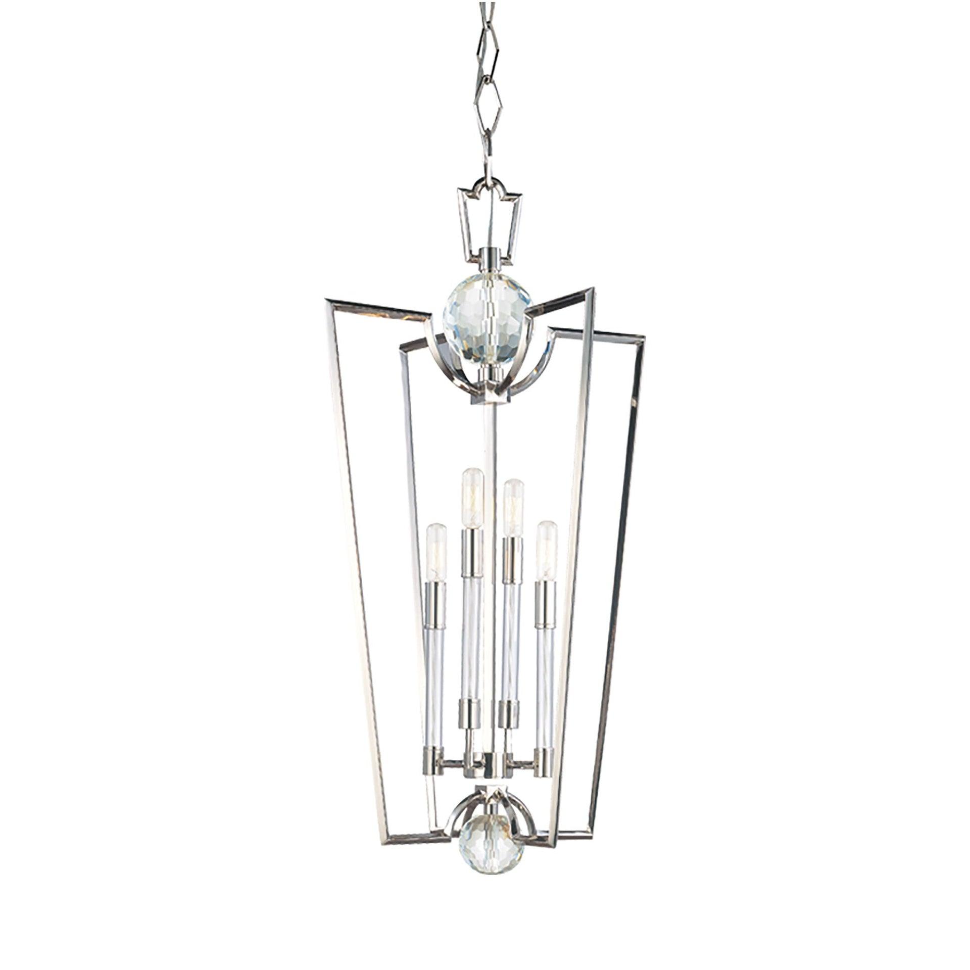 Hudson Valley Lighting Waterloo 4 - Light Glass Geometric Chandelier