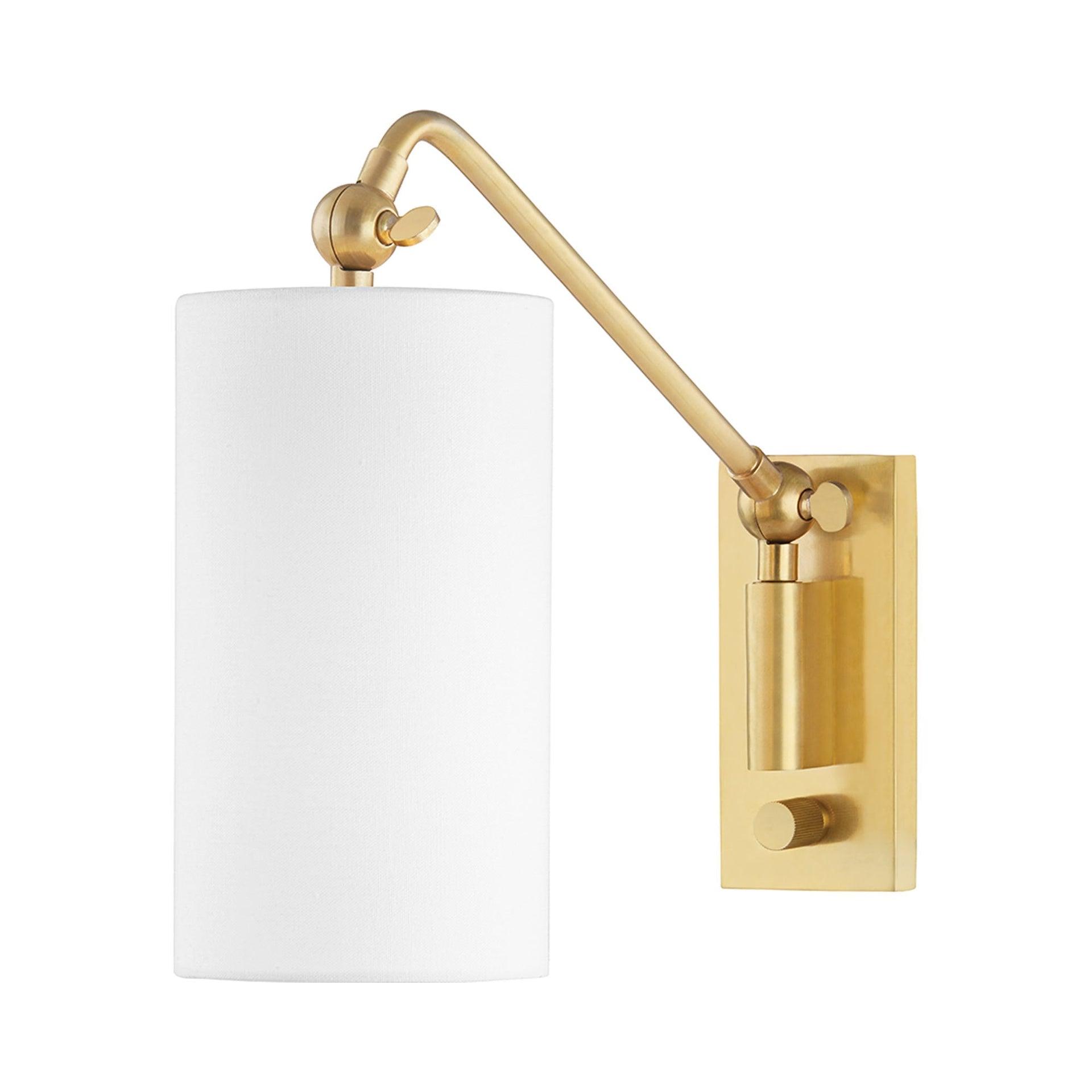 McNally Adjustable Sconce - Antique Brass
