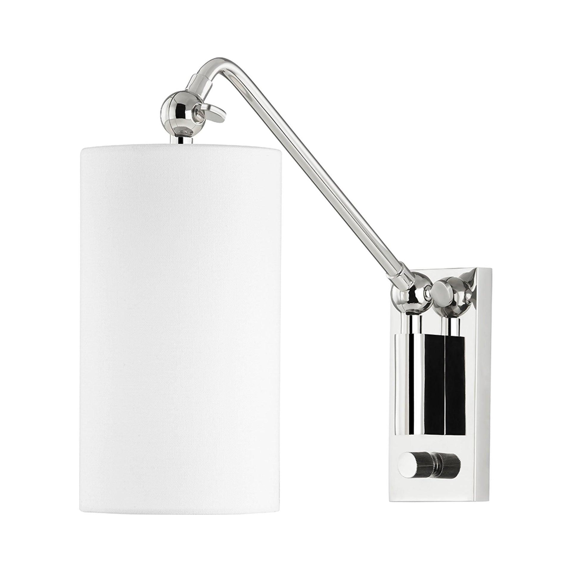 McNally Adjustable Sconce - Polished Nickel