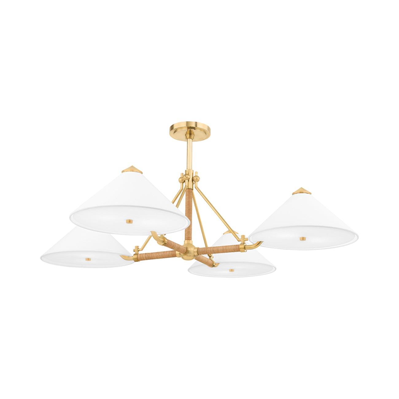 Axton Chandelier - Antique Brass / 4 Light