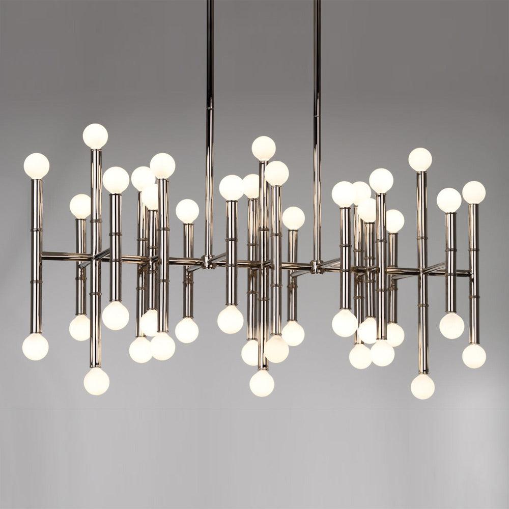 Jonathan Adler Meurice 42 - Light Dimmable Modern Linear Chandelier