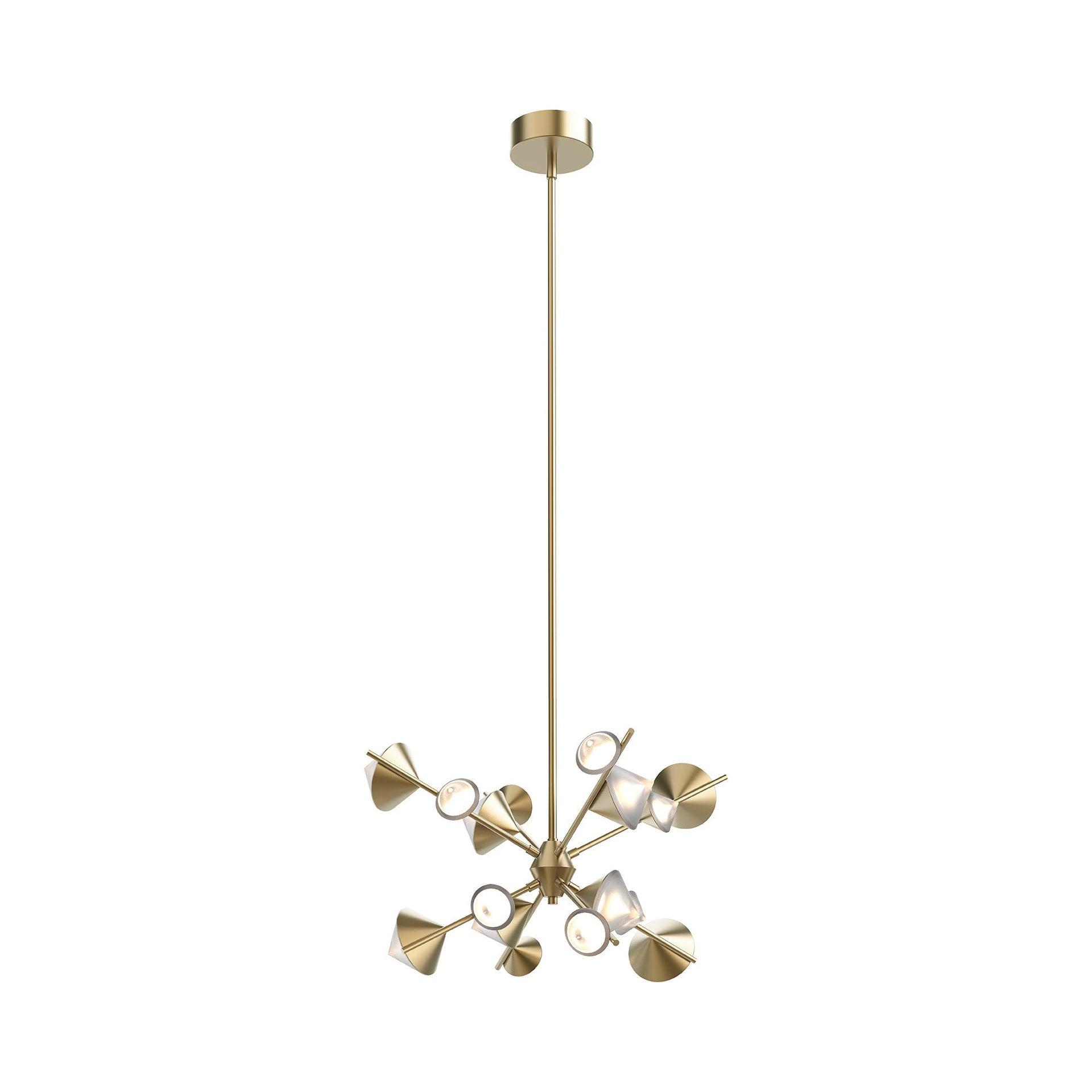 Geode Dimmable LED Sputnik Modern Linear Chandelier