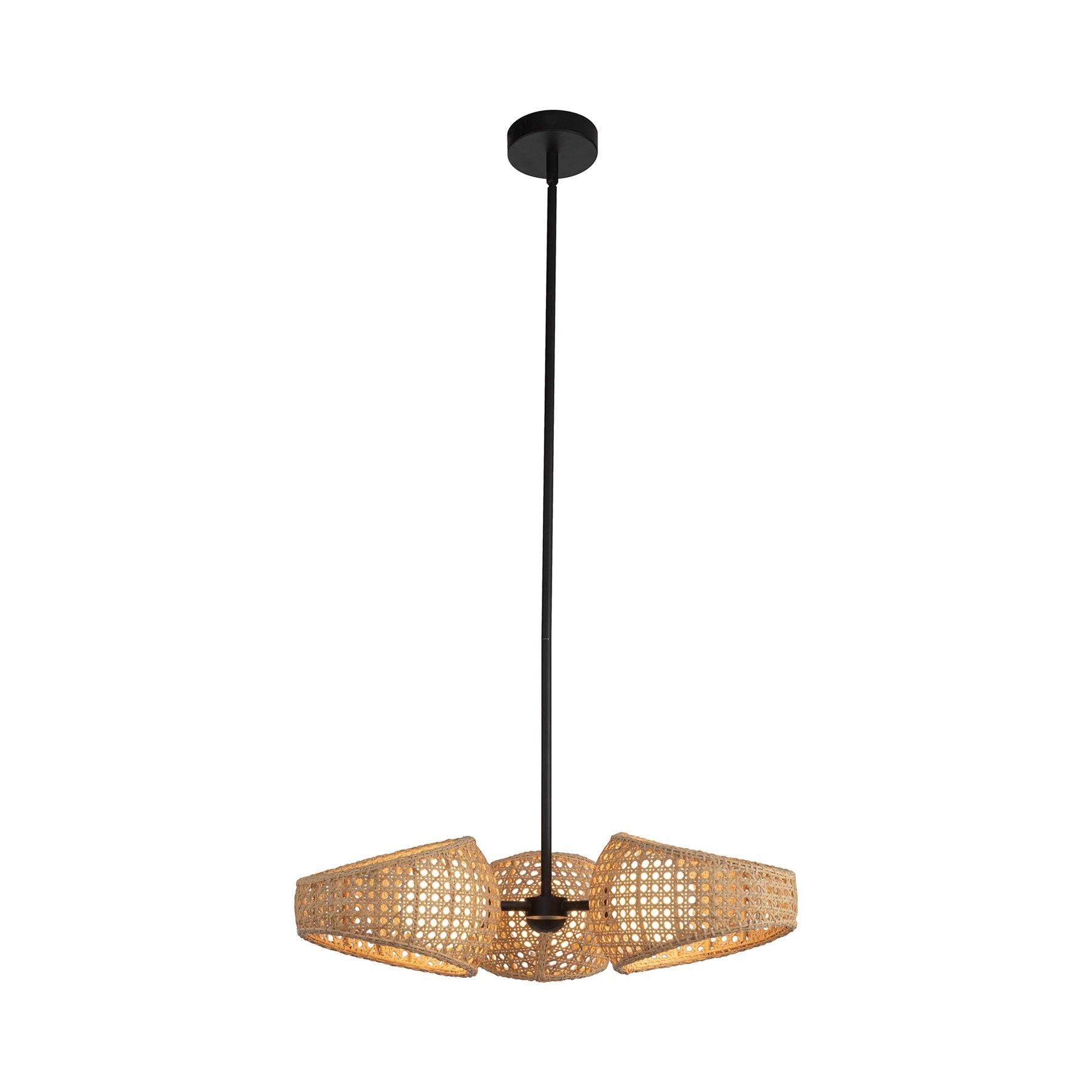 Kuzco Lighting Lanai 3 - Light Dimmable LED Shaded / Spider Chandelier