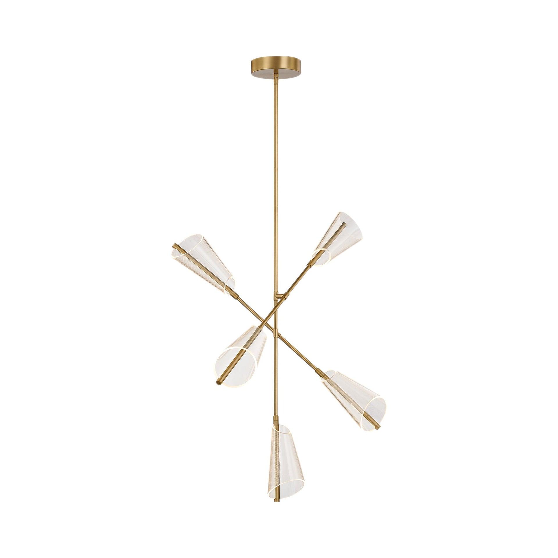Kuzco Lighting Mulberry 5 - Light LED Modern Linear Chandelier