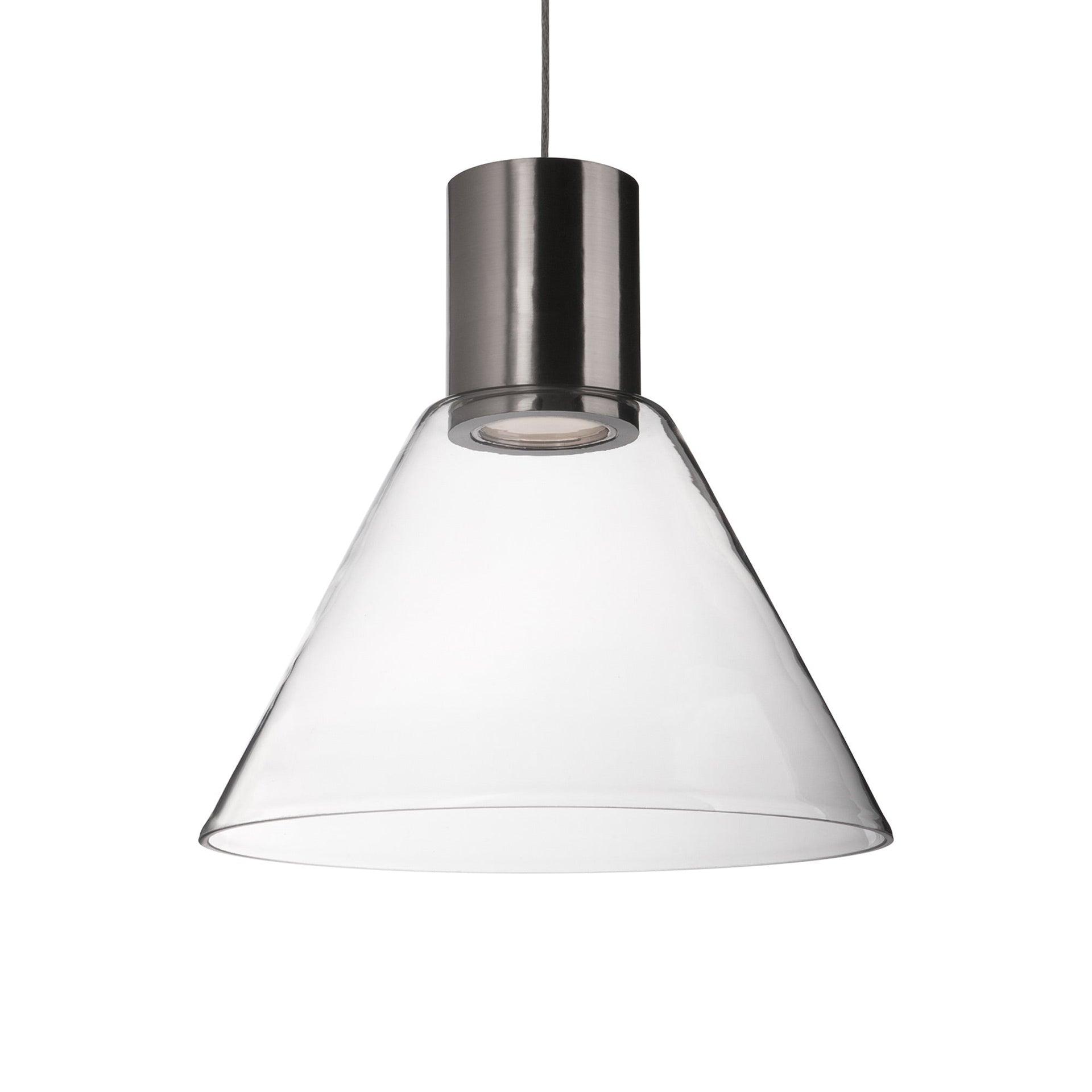 Kuzco Lighting Vanier 1 - Light Brushed Nickel LED Single Pendant