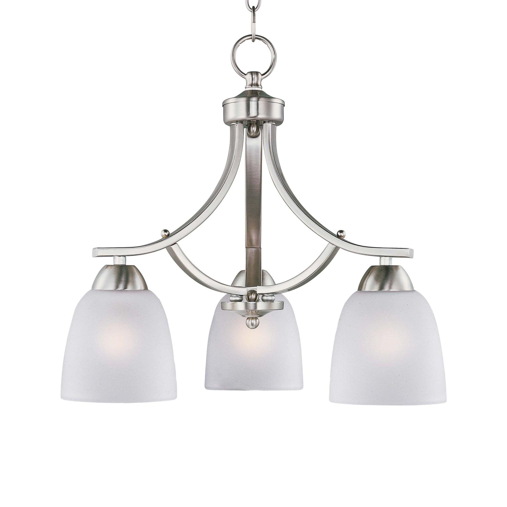 Maxim Lighting Axis 3 - Light Chandelier in  Satin Nickel