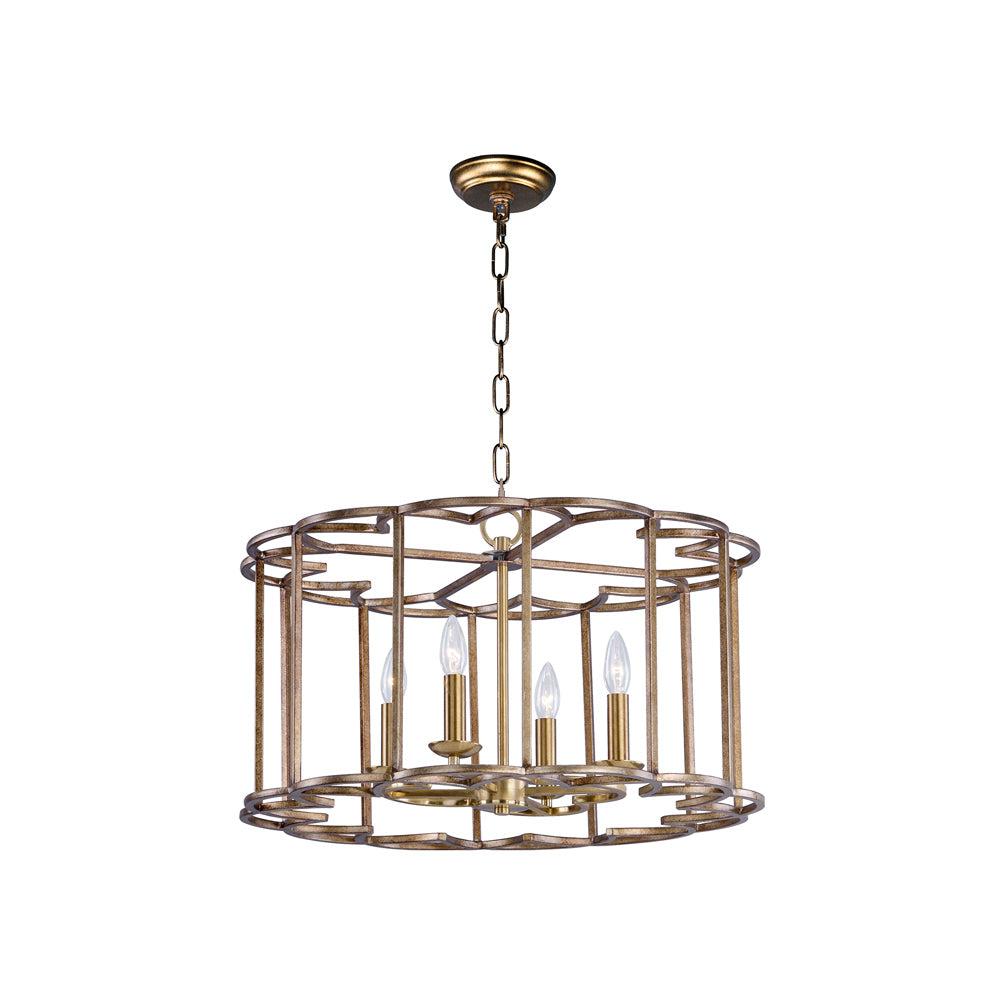 Maxim Lighting Helix 4 - Light Chandelier in  Bronze Fusion