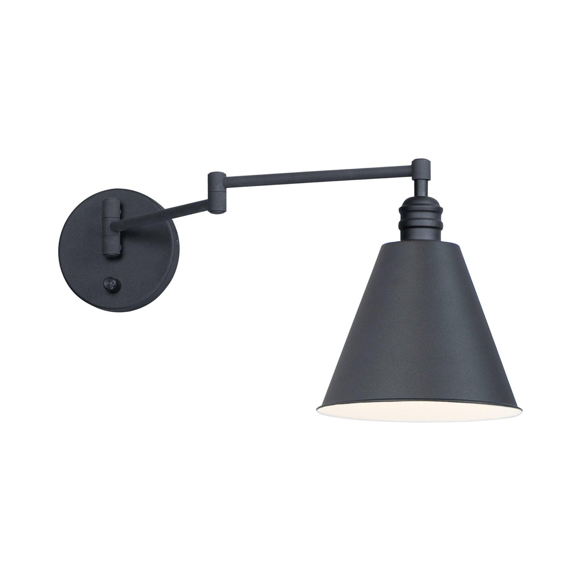 Maxim Lighting Library 1 - Light Swing Arm Lamp in  Black