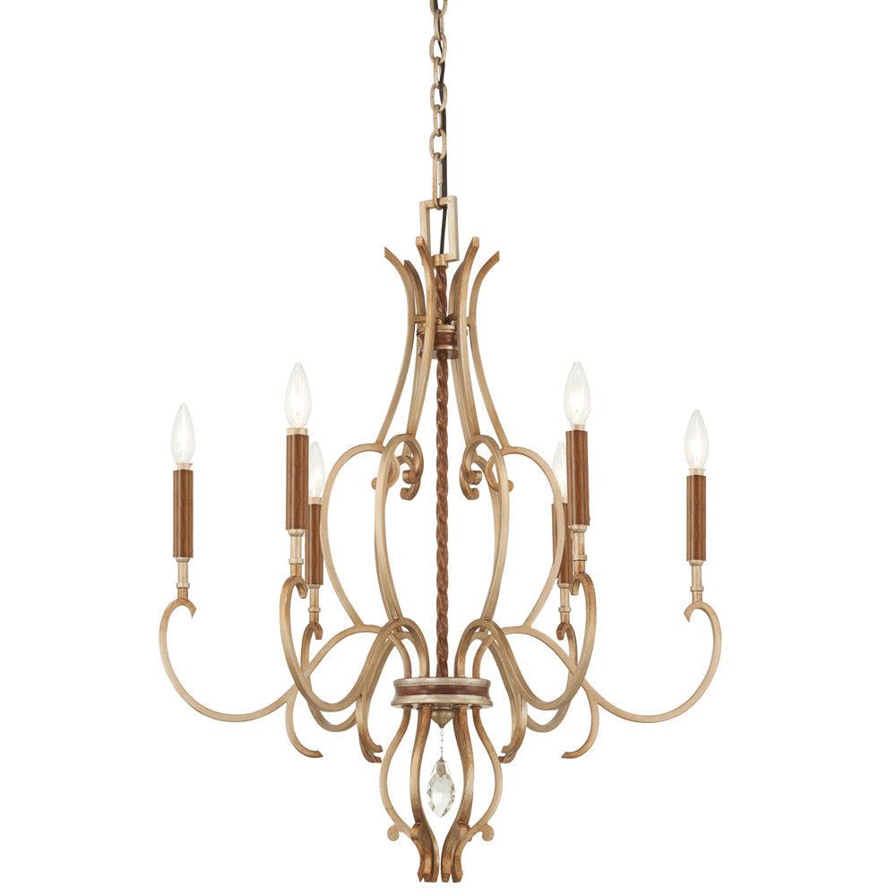 Metropolitan by Minka Magnolia Manor 6 - Light Dimmable Classic / Traditional Chandelier