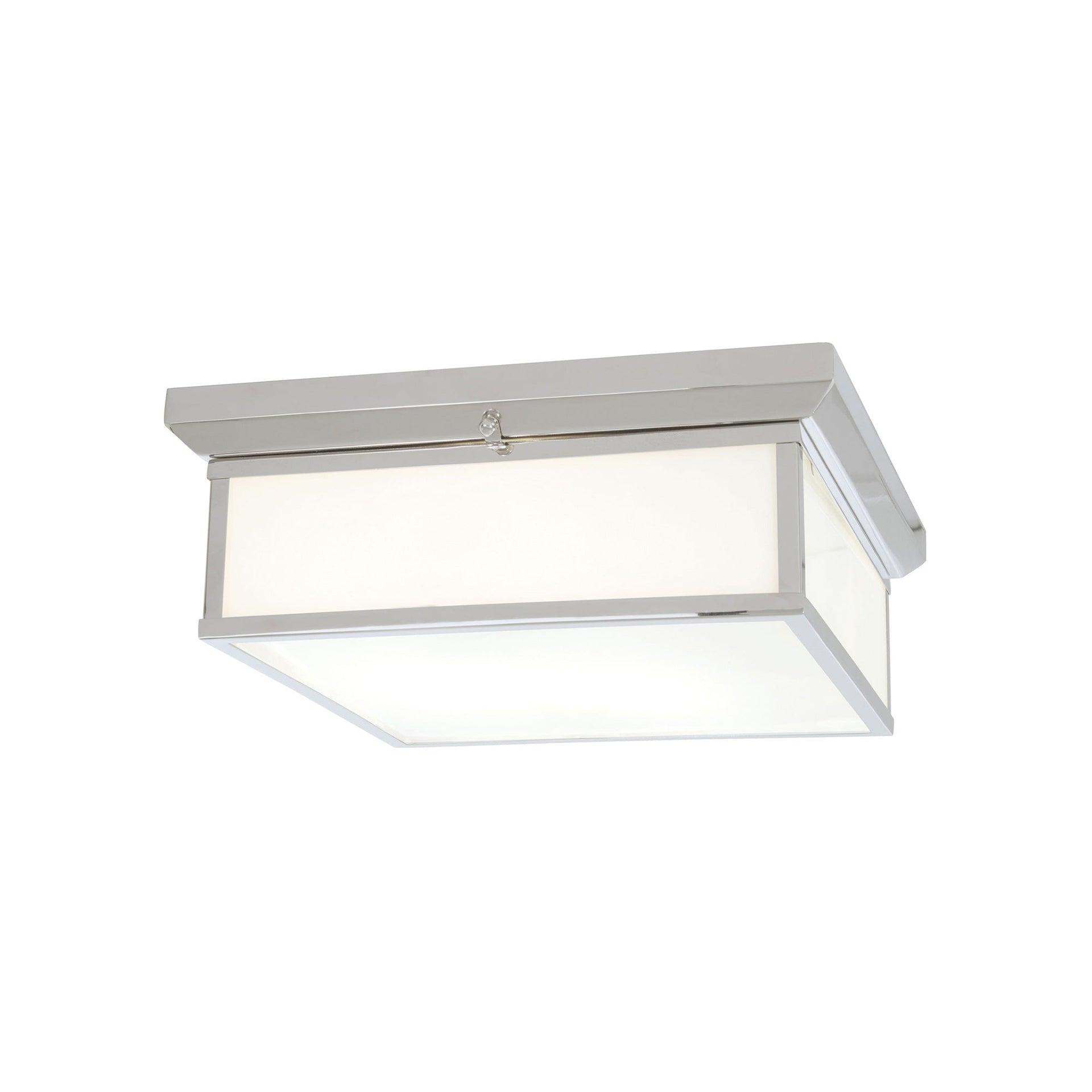6918-77-L-Minka Lavery-30W 1 LED Square Flush Mount in Traditional Style - 6 inches tall by 16 inches wide-Chrome Finish