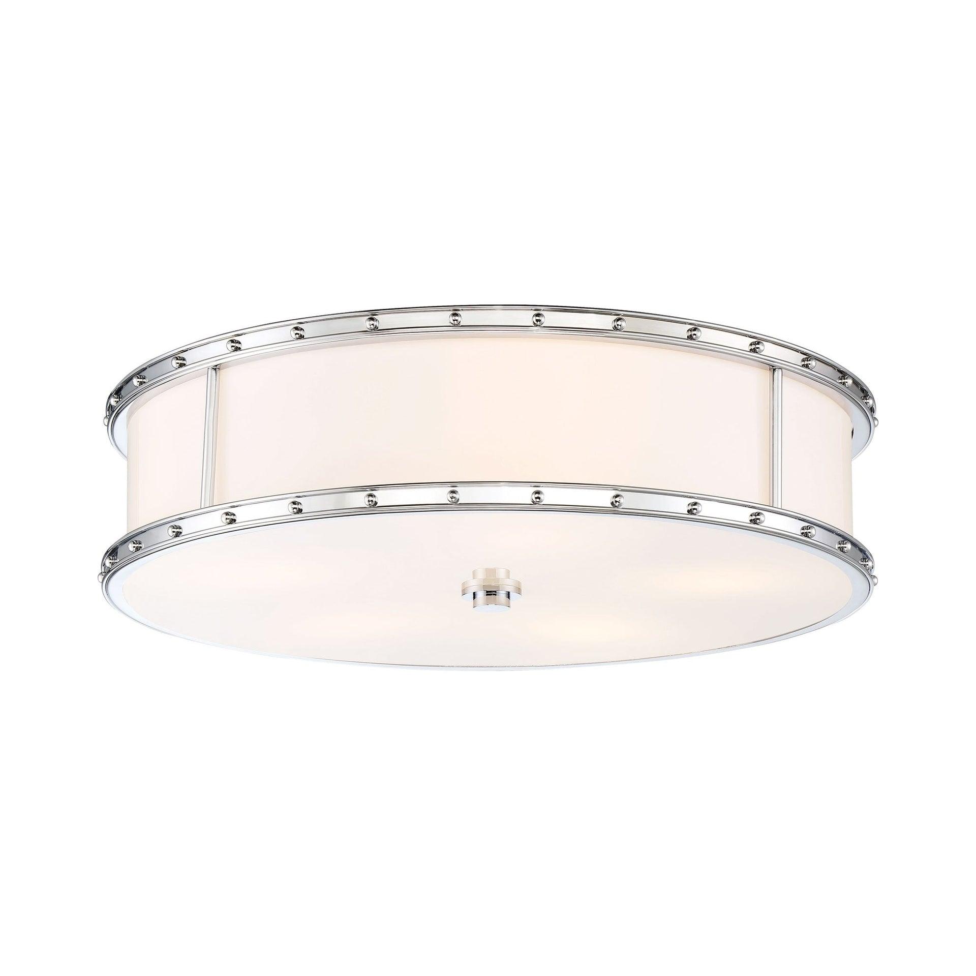 Minka Lavery With Etched Opal Led Flush Mount Light