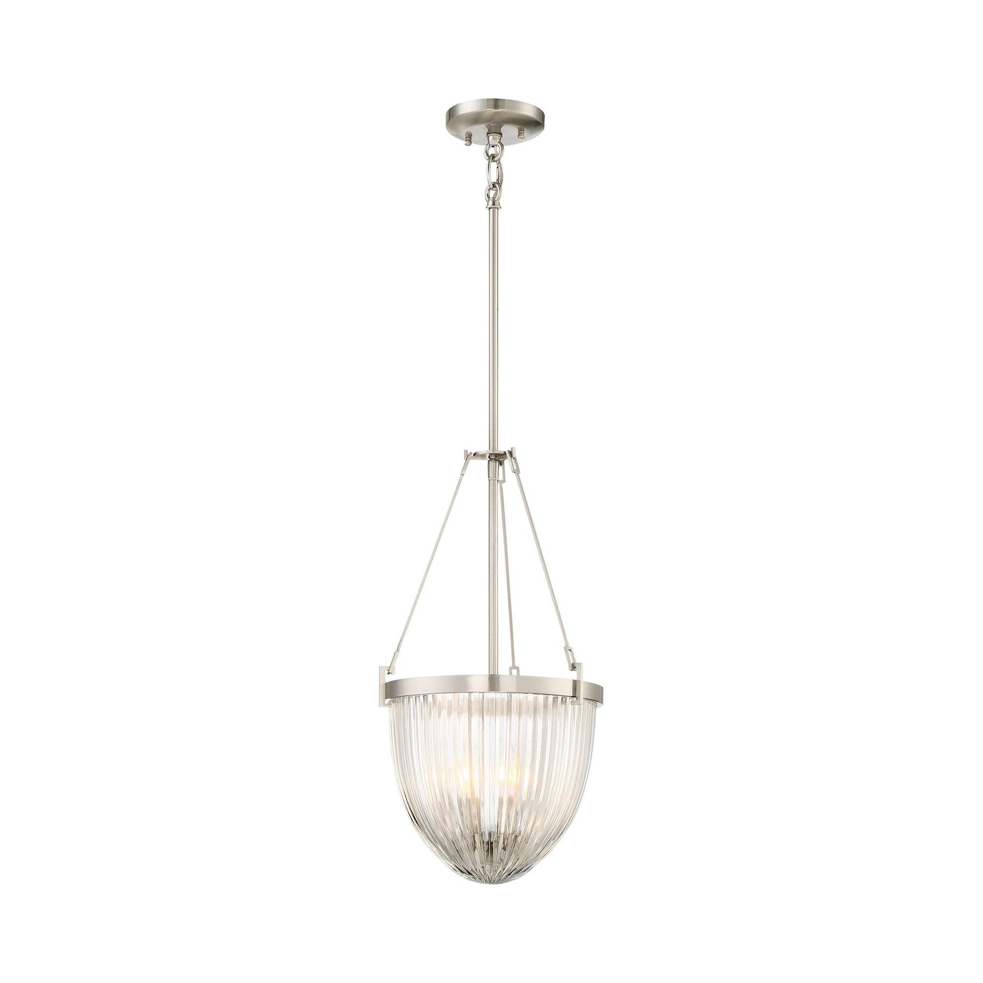 Minka Lavery 2323-84 Atrio 11.25" 3 Light Pendant in Brushed Nickel