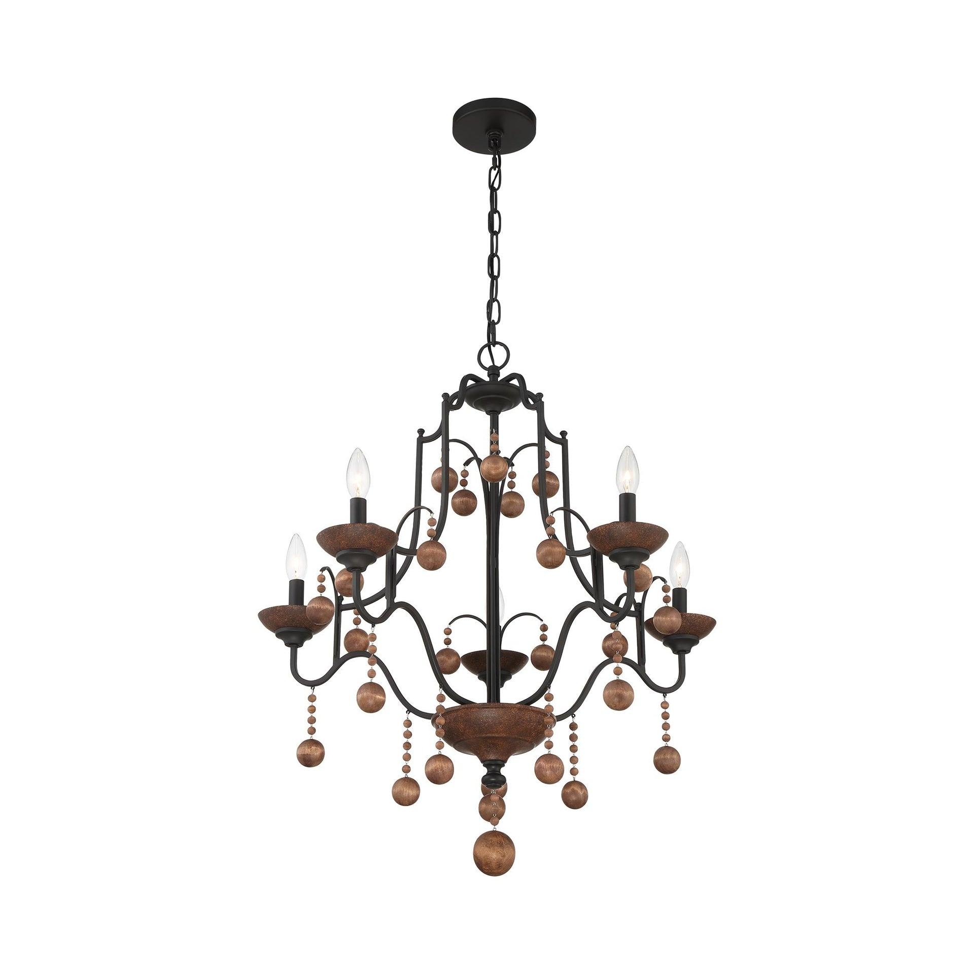 Minka Lavery - Colonial Charm - 5 Light Chandelier-31.75 Inches Tall and 28