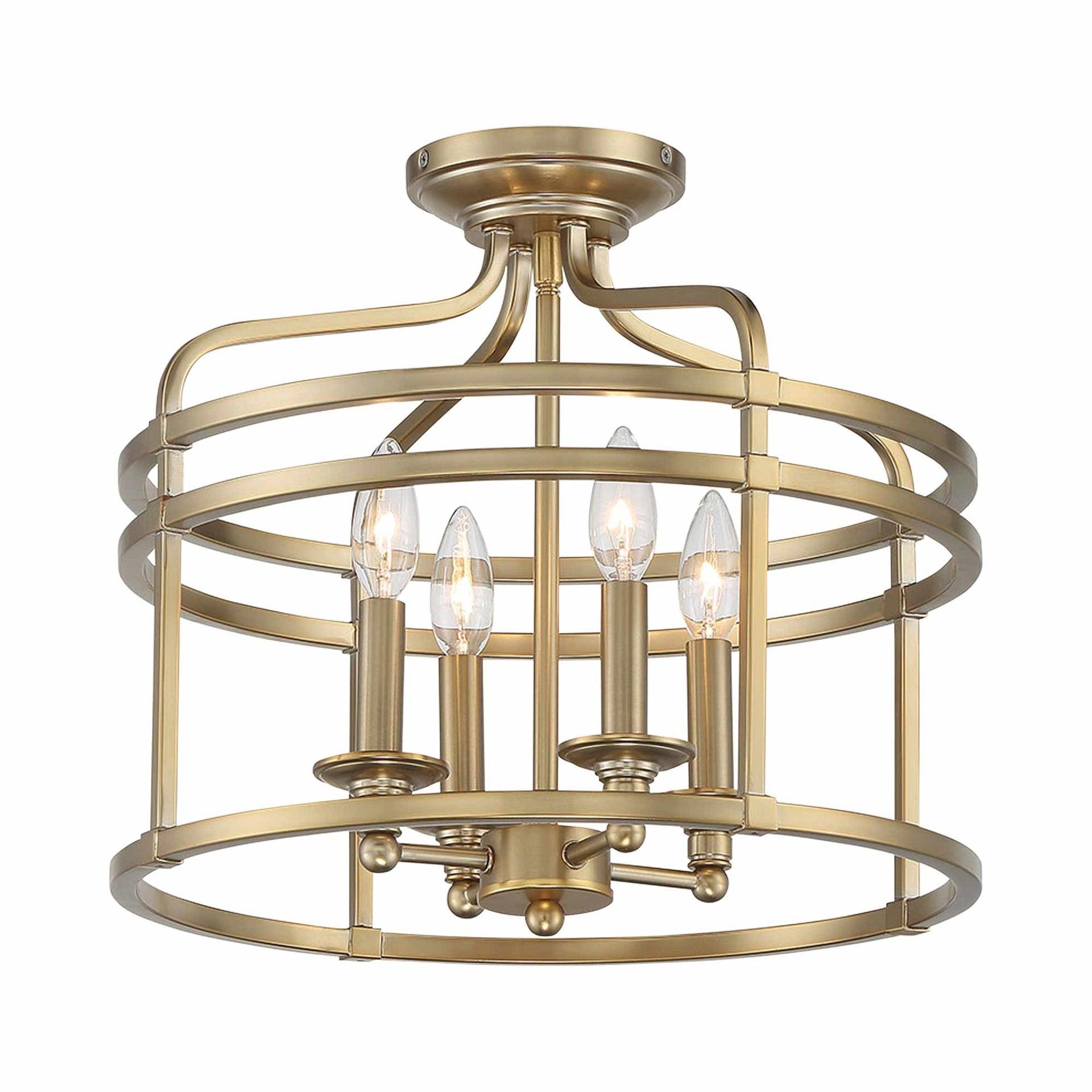 Minka Lavery - Covent Park - 4 Light Semi-Flush Mount - 14.5 inches tall by 16