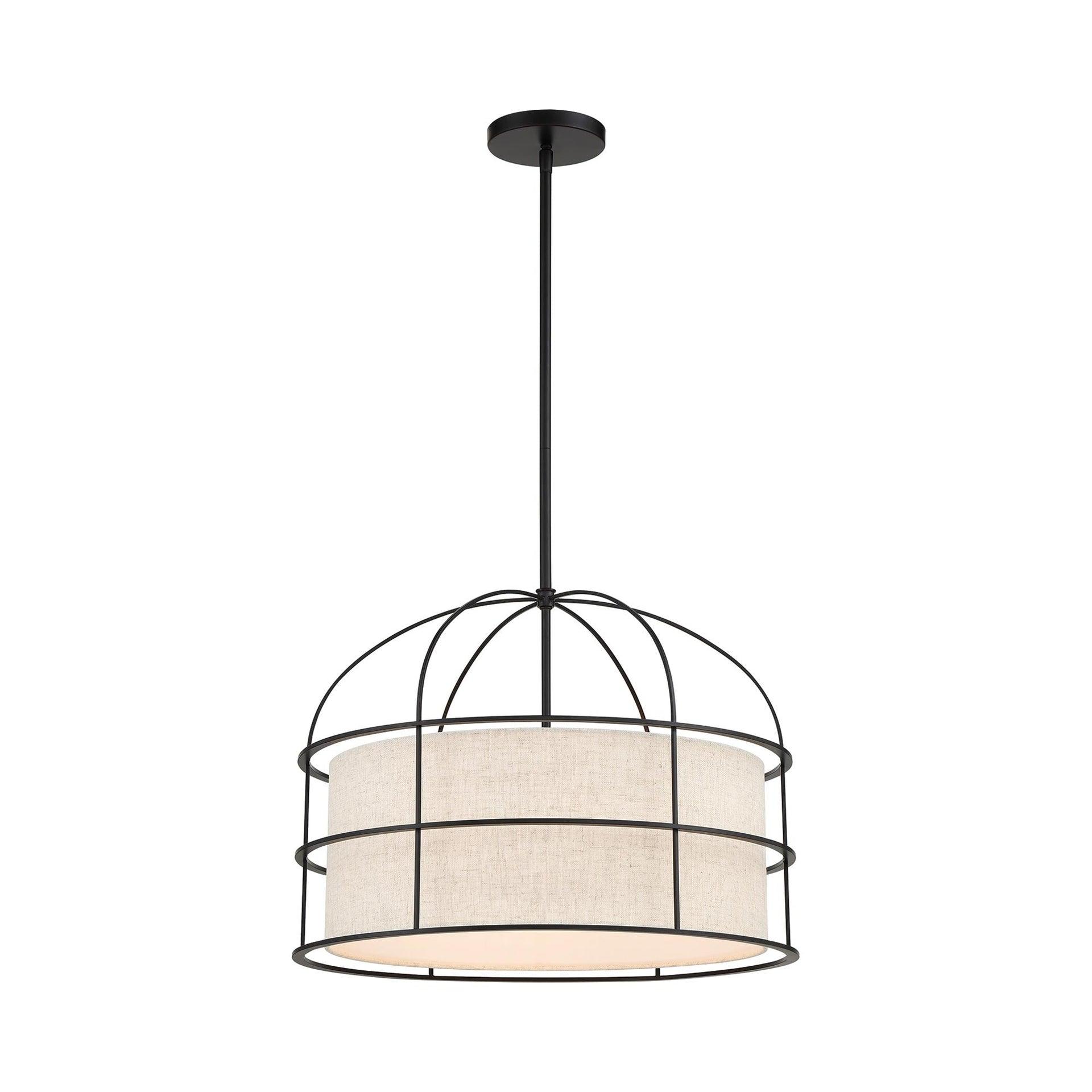 2155-66A-Minka Lavery-Gateway Park - 5 Light Convertible Pendant-15 Inches Tall and 20 Inches Wide-Coal Finish