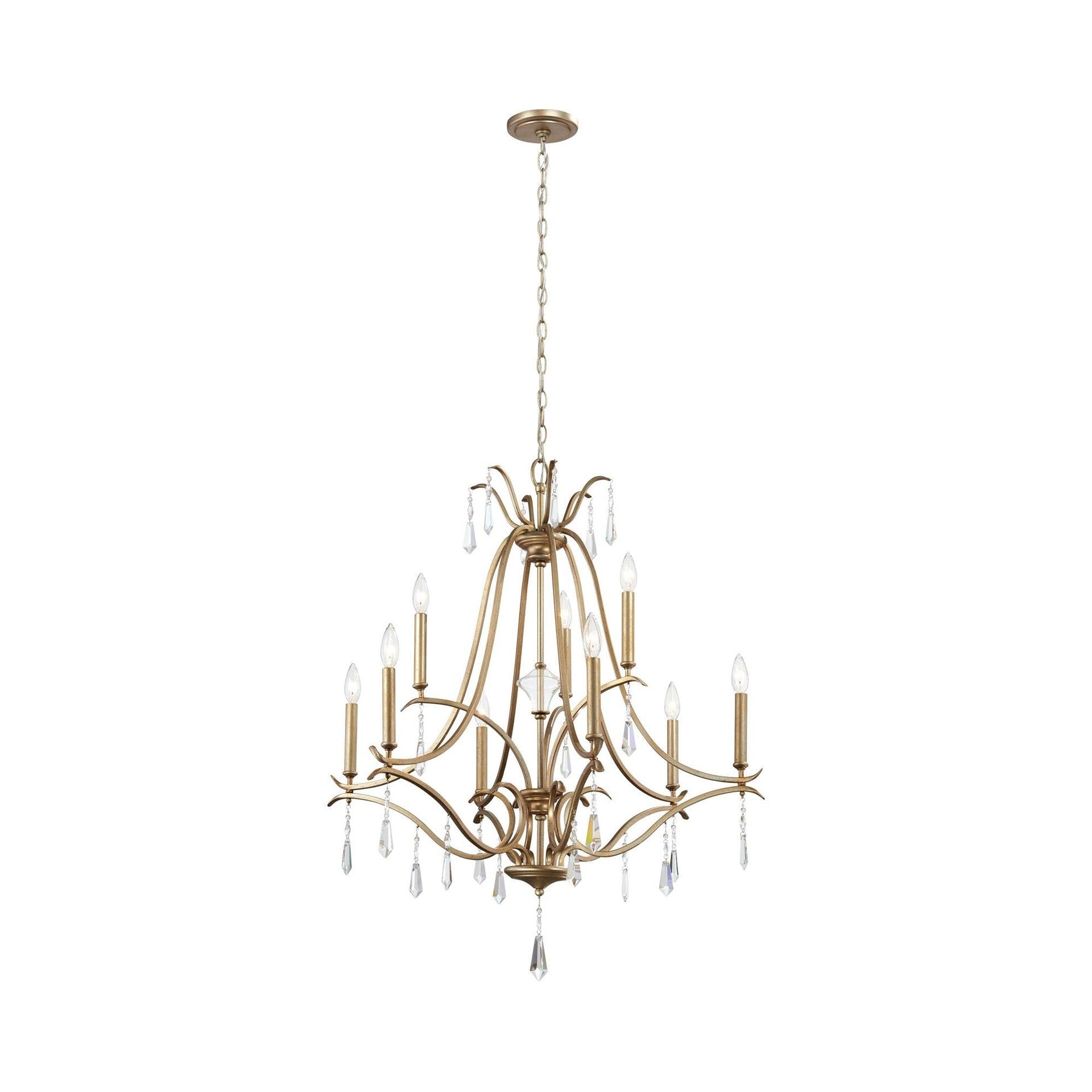 Vogan 9 - Light Dimmable Tiered Chandelier