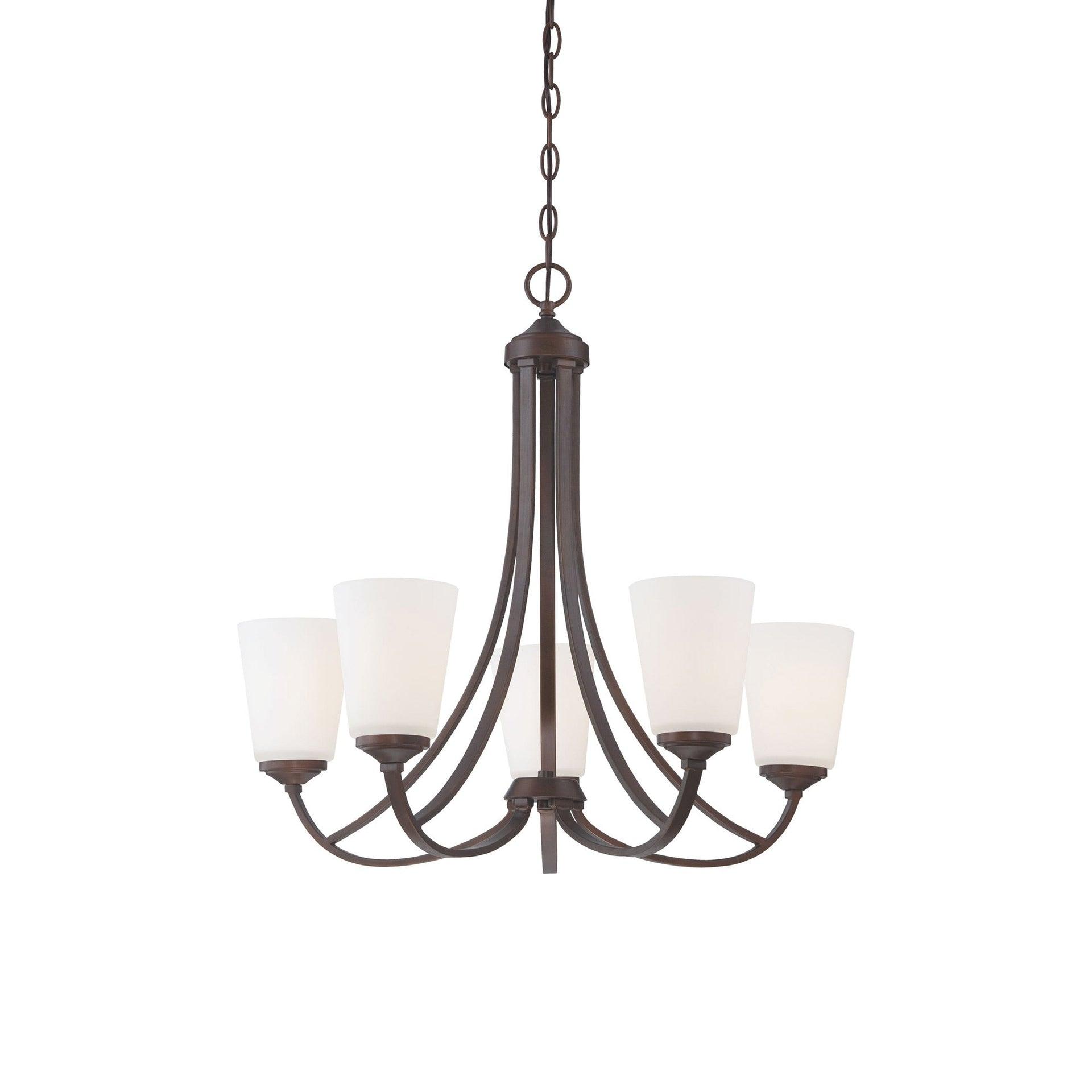 Minka Lavery 4965-284 Overland Park 5 Light Chandelier in Vintage Bronze