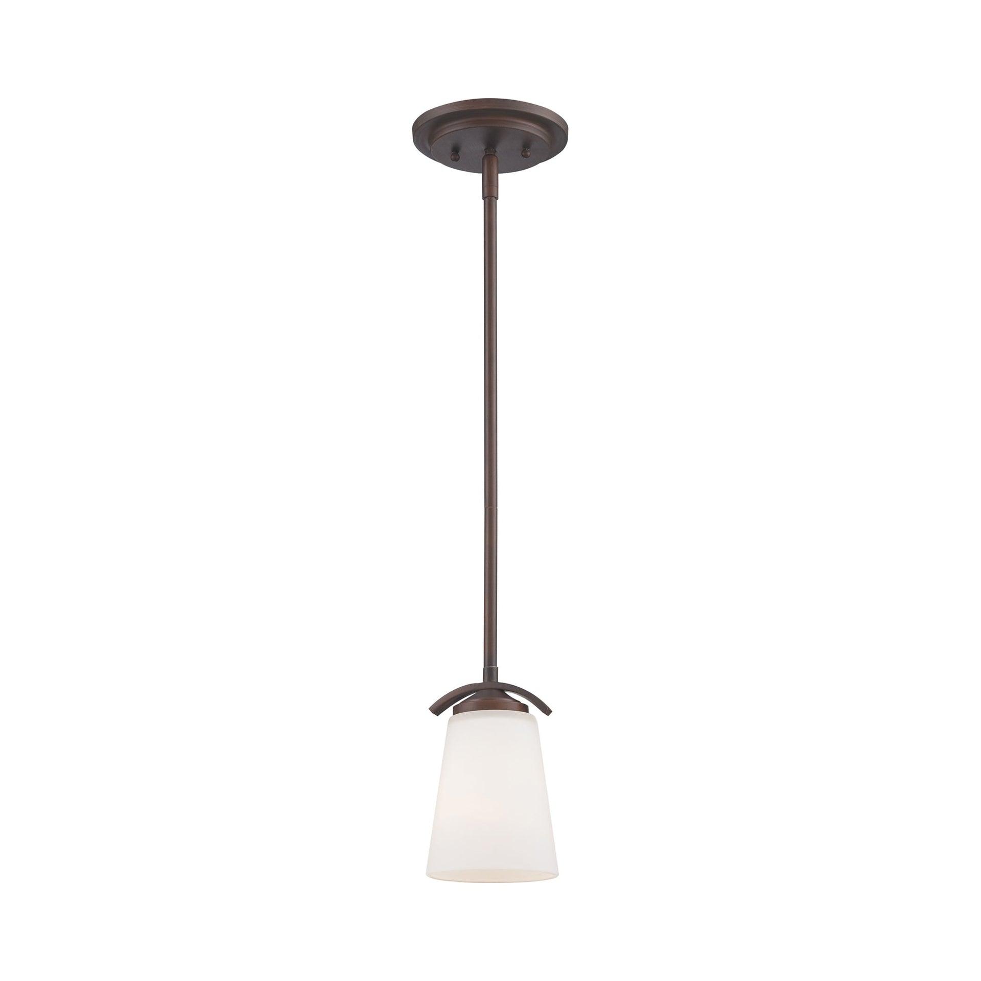 1 Light Mini Pendant In Transitional Style 7.5 Inches Tall By 4.75 Inches Wide-Vintage Bronze Finish Minka Lavery 4961-284