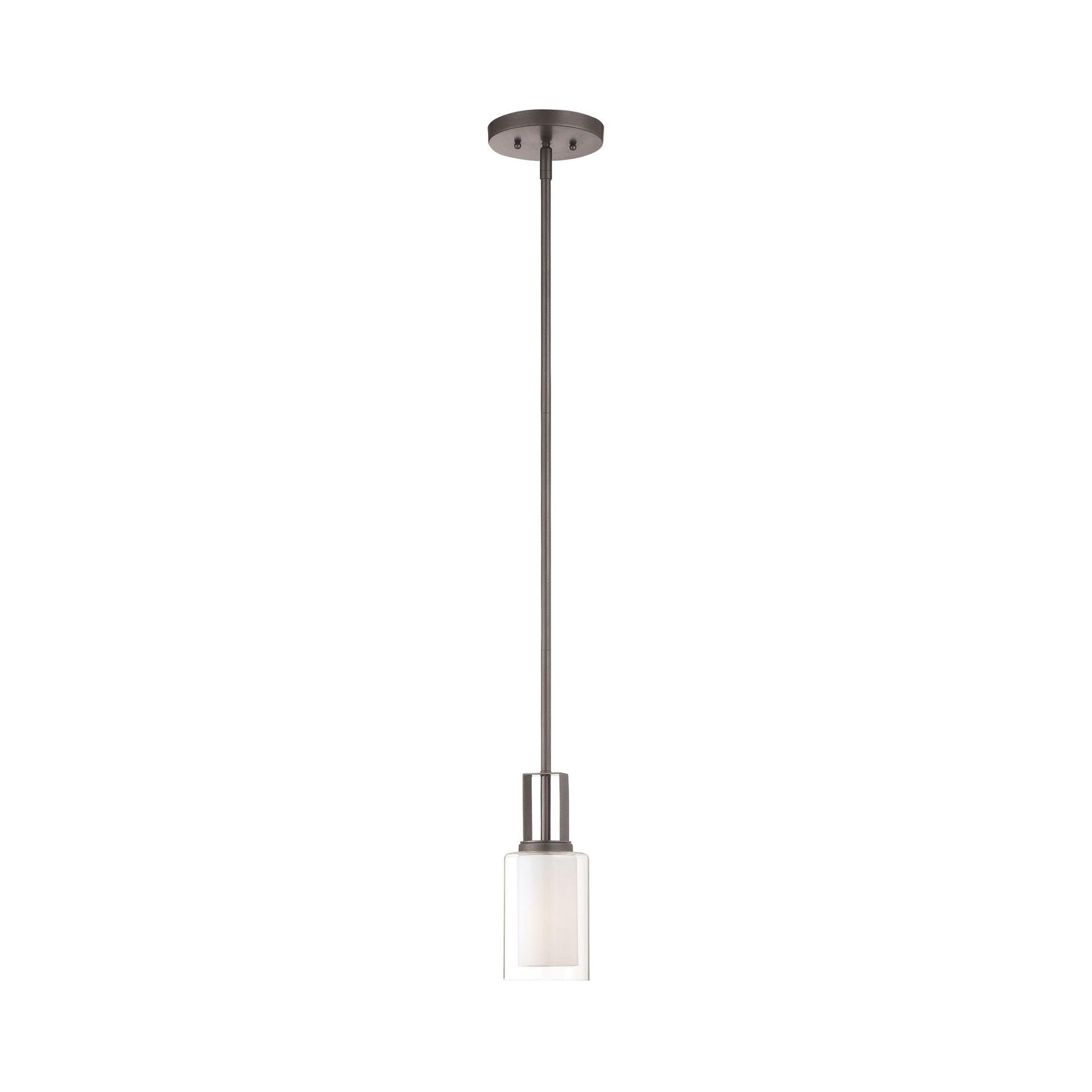 4101-172-Minka Lavery-Parsons Studio - 1 Light Mini Pendant in Transitional Style - 10 inches tall by 4.25 inches wide-Smoked Iron Finish