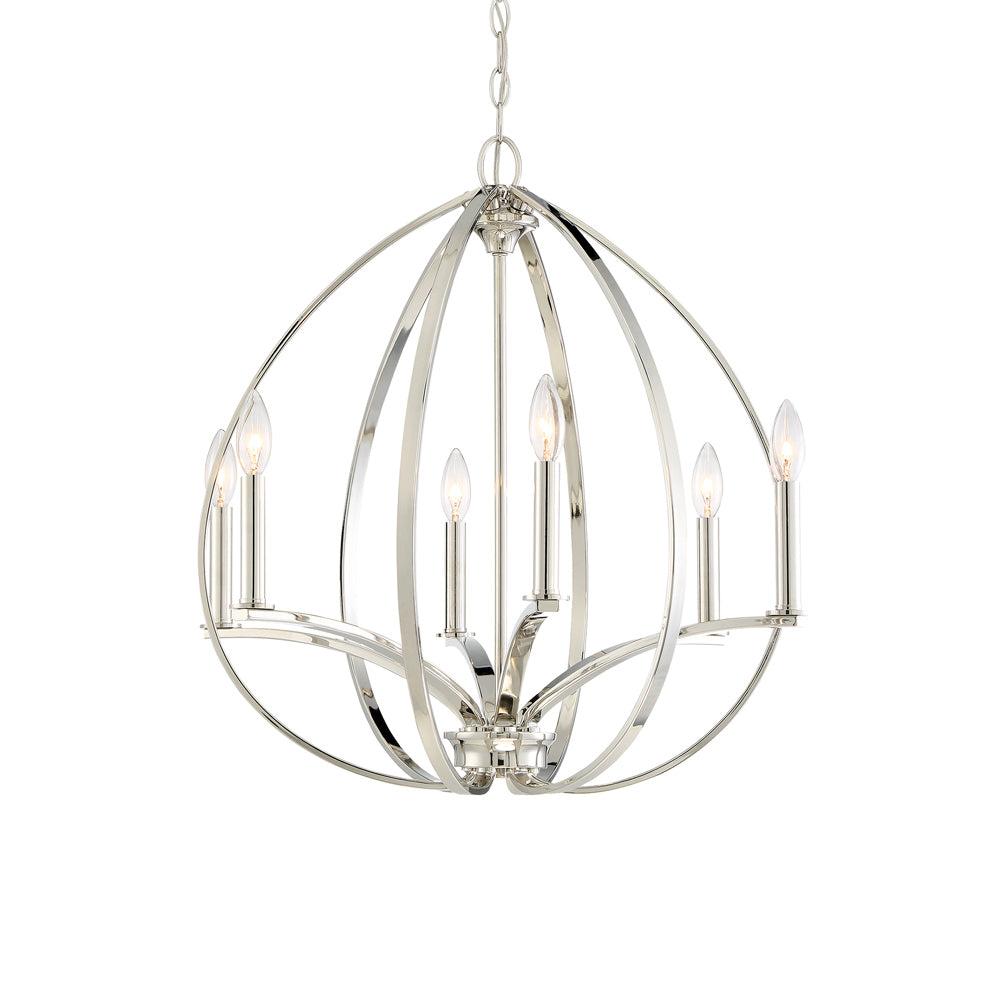 Minka Lavery Tilbury 6 - Light Dimmable Globe Chandelier