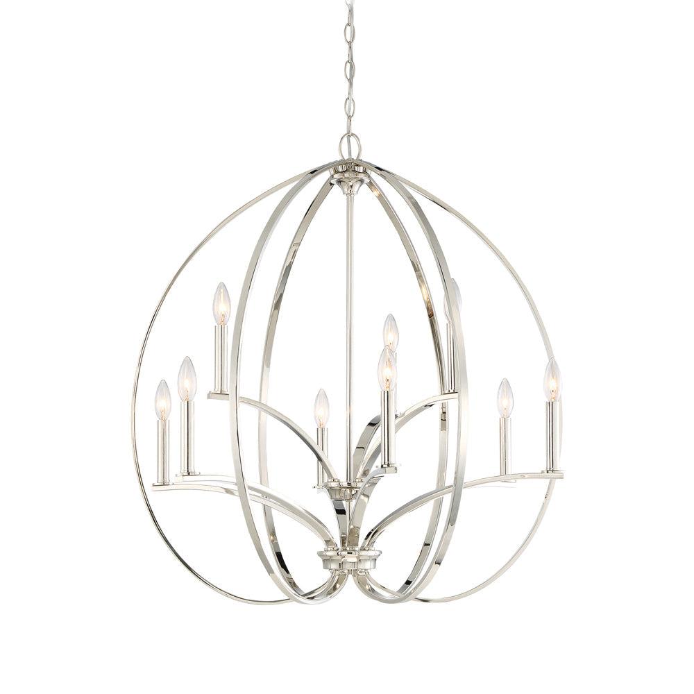 Minka Lavery Tilbury Polished Nickel Finish Chandelier