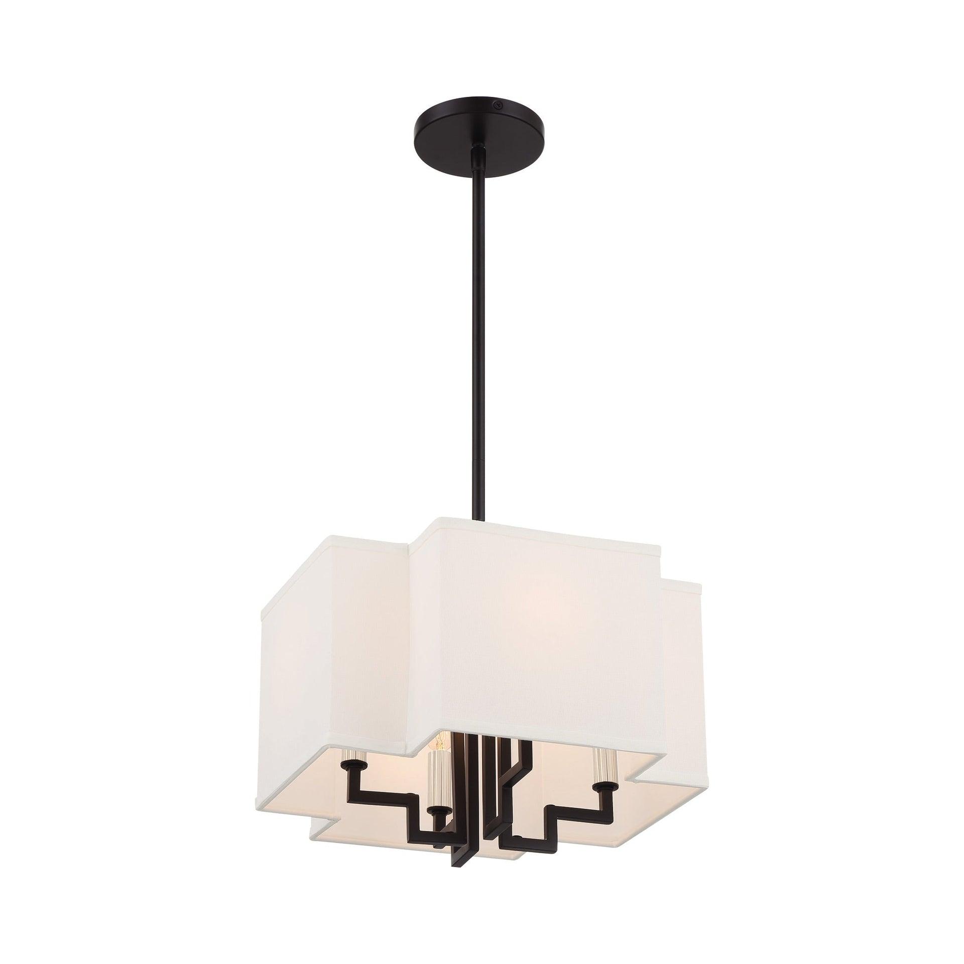 Minka Lavery - Upham Estates - 4 Light Convertible Pendant-9.63 Inches Tall and