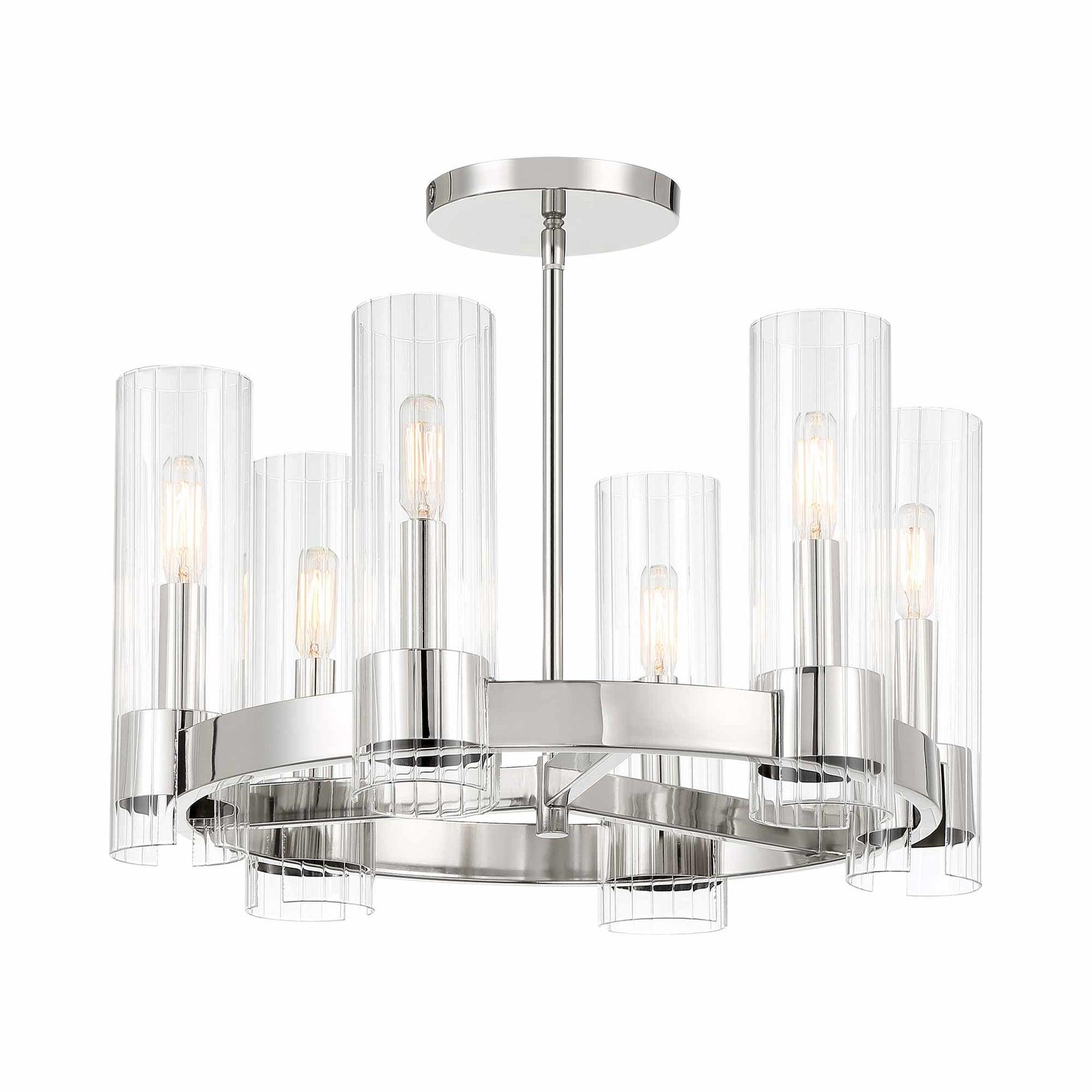 Minka Lavery - Vernon Place - 6 Light Chandelier In 24 Inches Tall and 20