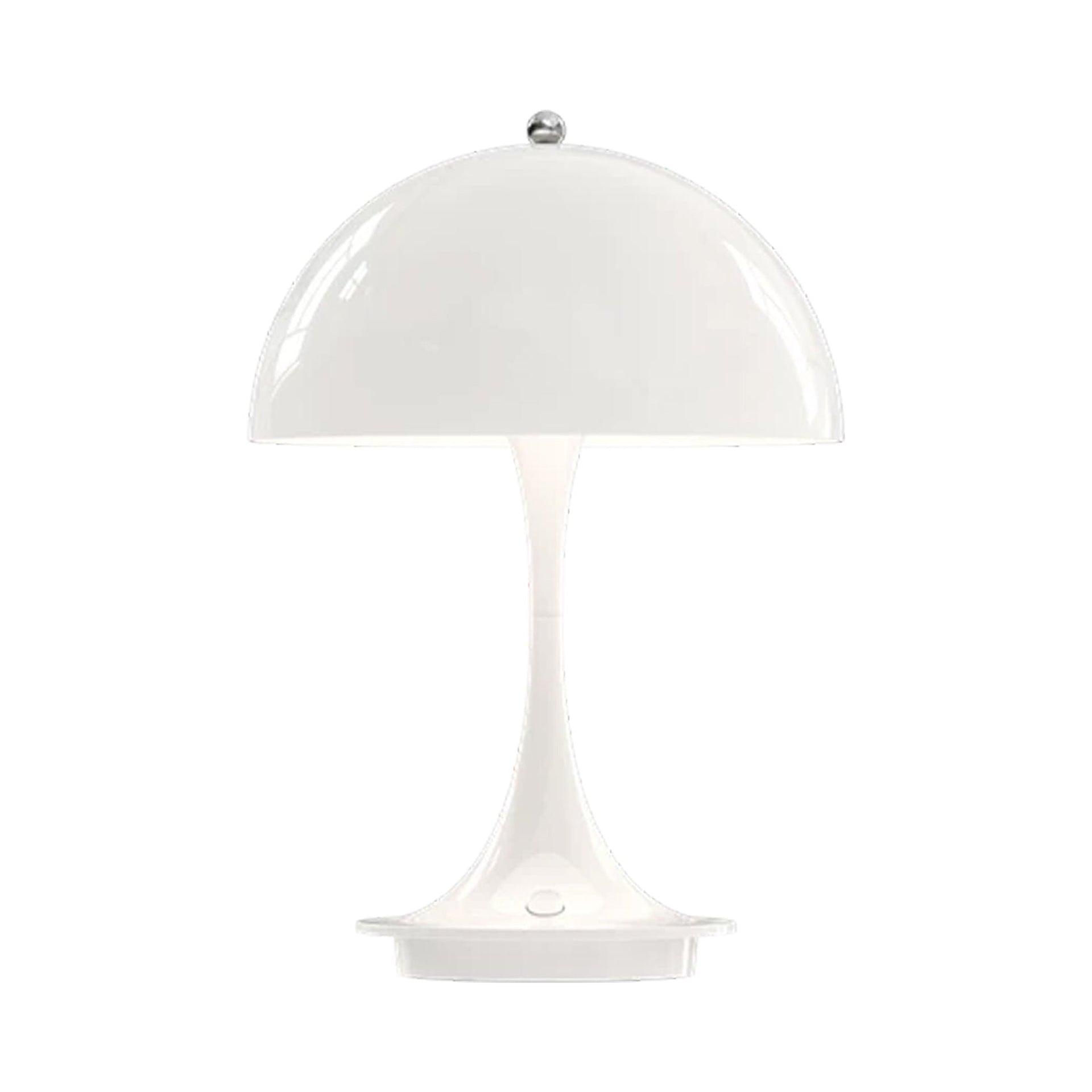 White Acrylic Cordless Portable LED Table Lamp