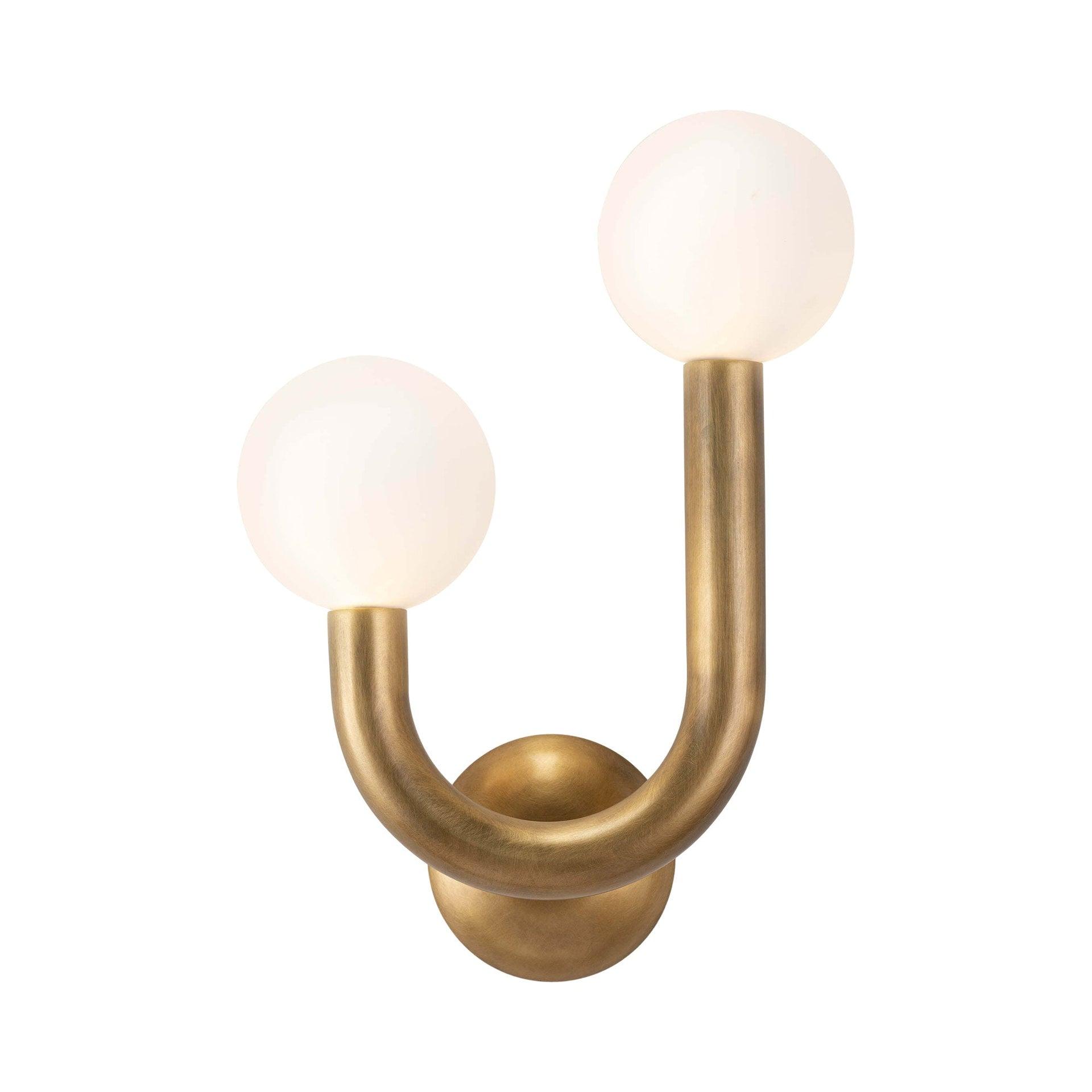 Happy Sconce by Regina Andrew - Natural Brass / Left Facing