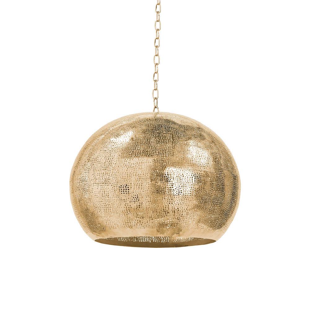 Pierced Metal Sphere Pendant
