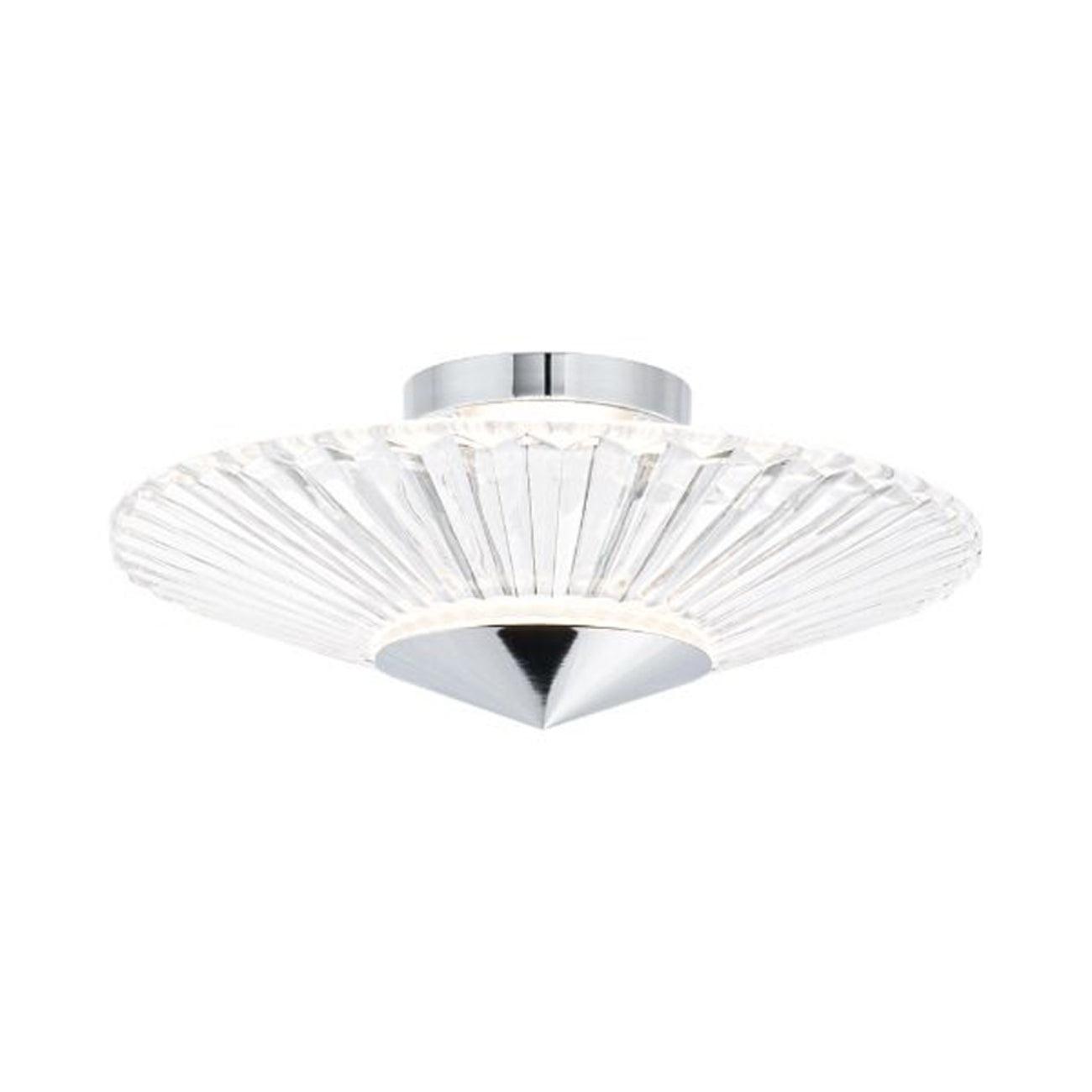 Origami Crystal LED Semi Flush Mount