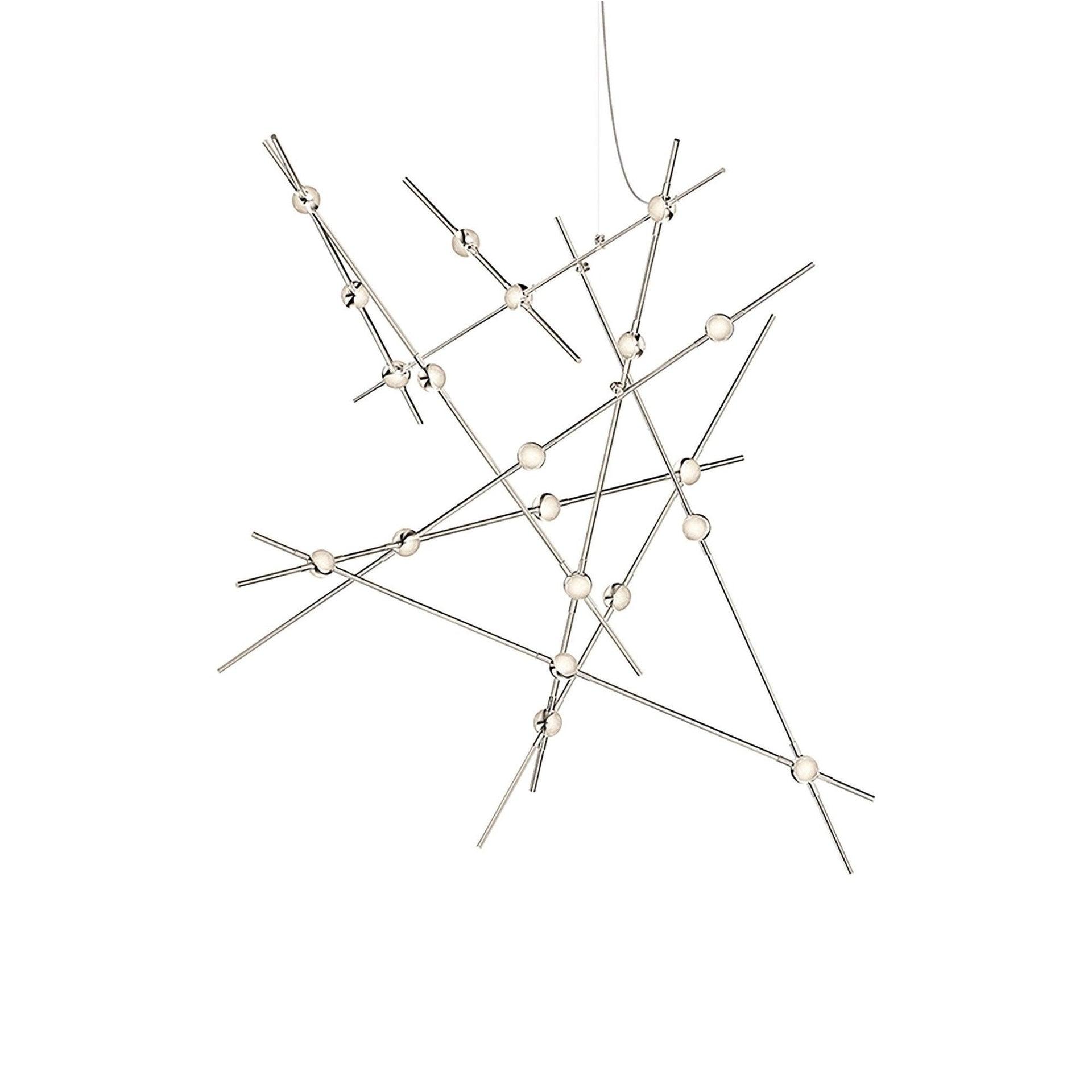 Constellation 20 - Light Dimmable LED Sputnik Modern Linear Chandelier