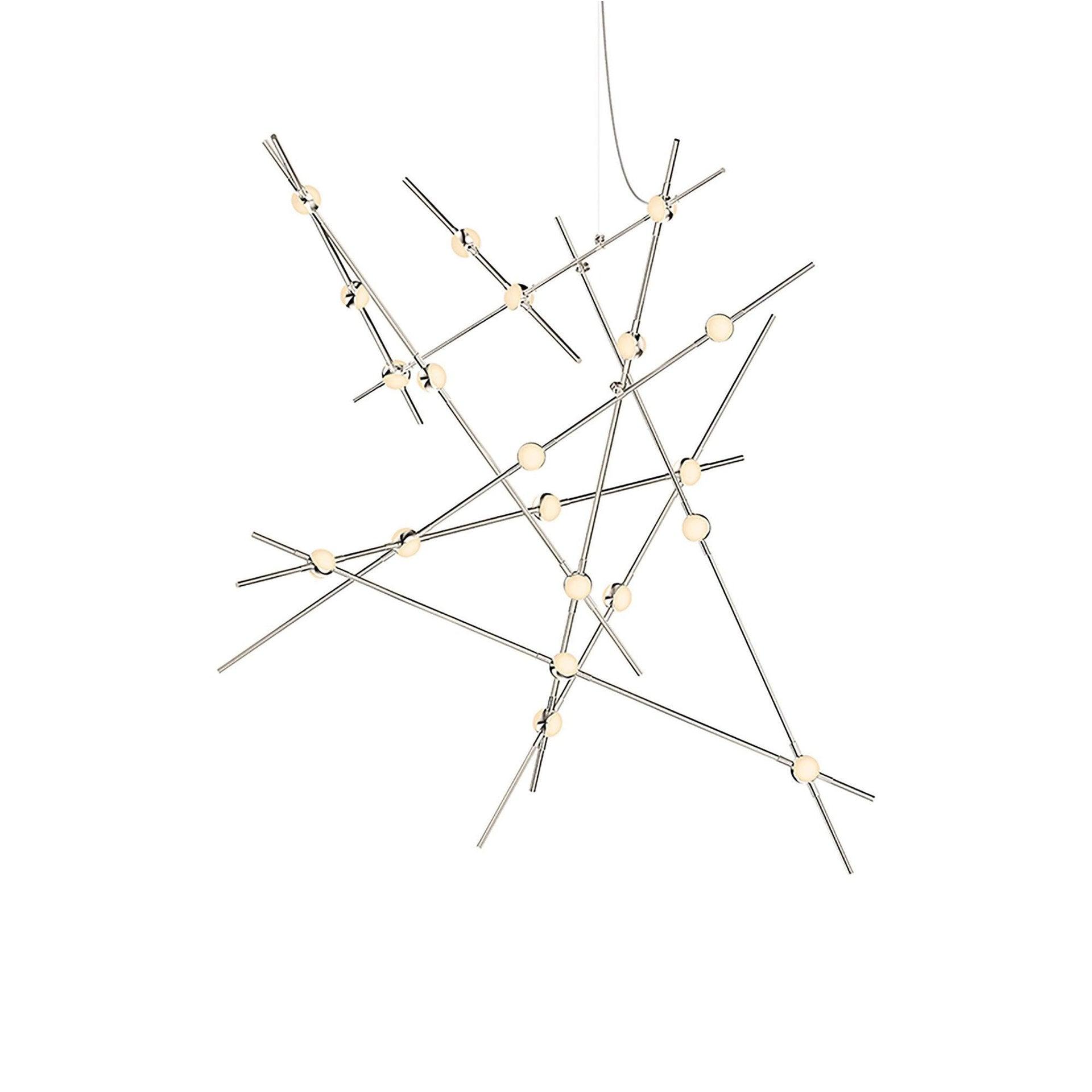 Constellation 20 - Light Dimmable LED Sputnik Modern Linear Chandelier
