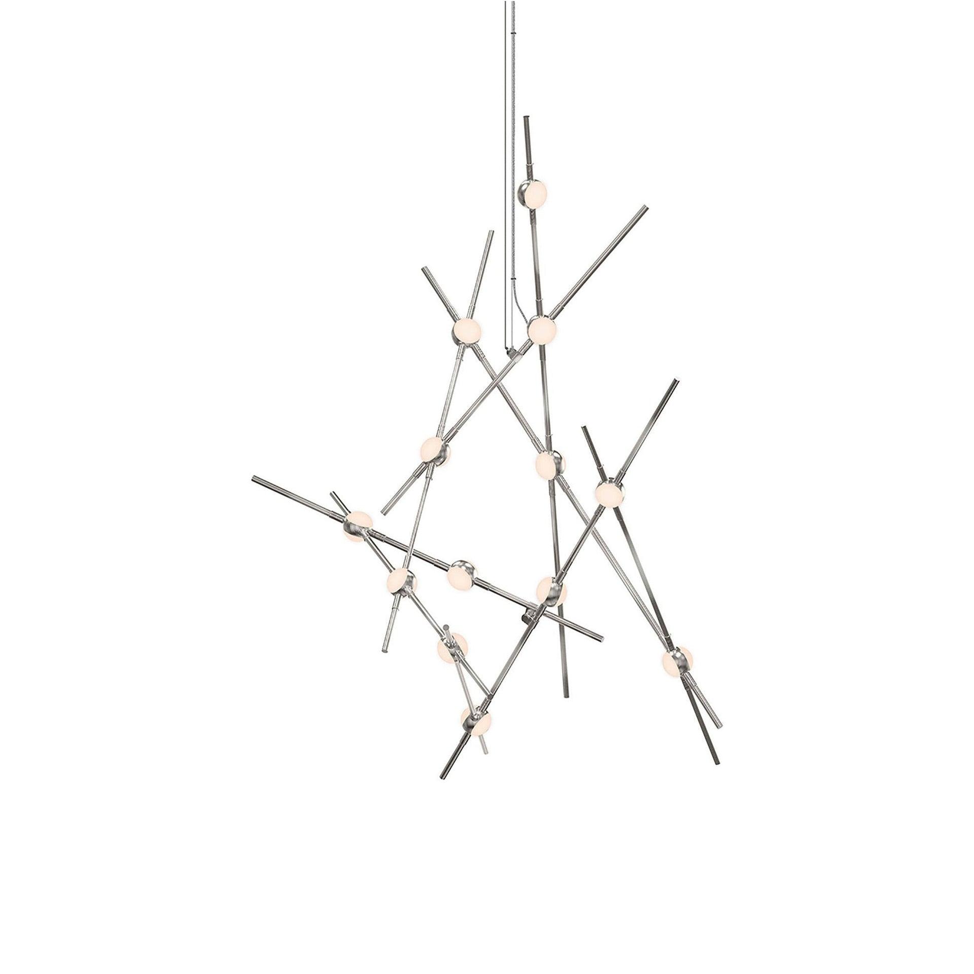 Constellation 13 - Light Dimmable LED Sputnik Modern Linear Chandelier