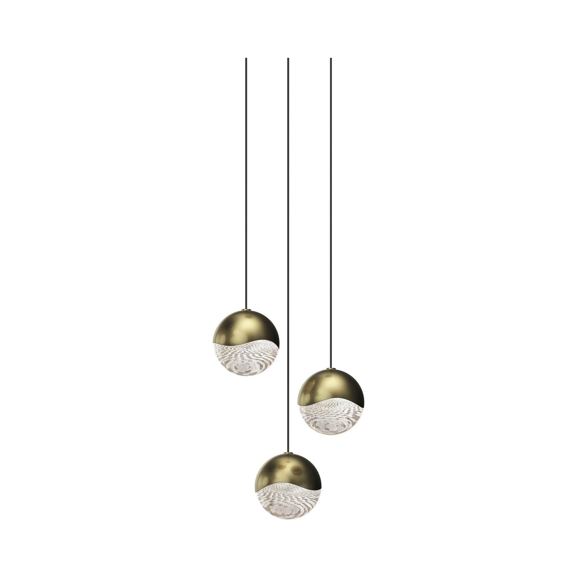 SONNEMAN Grapes 3 - Light Brass LED Cluster Pendant