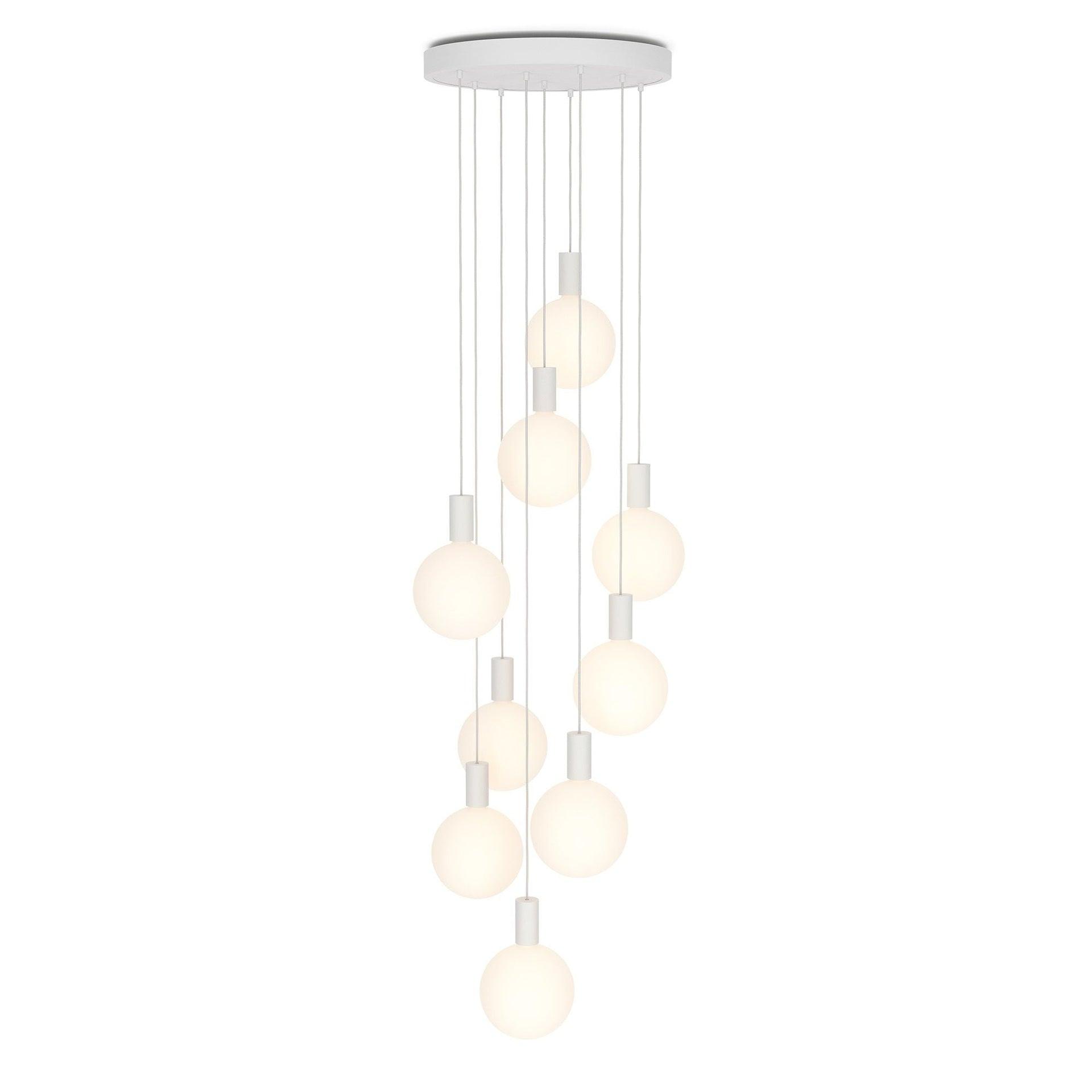 Alumina 9-Light Pendant Light by Tala - White / 20" Dia