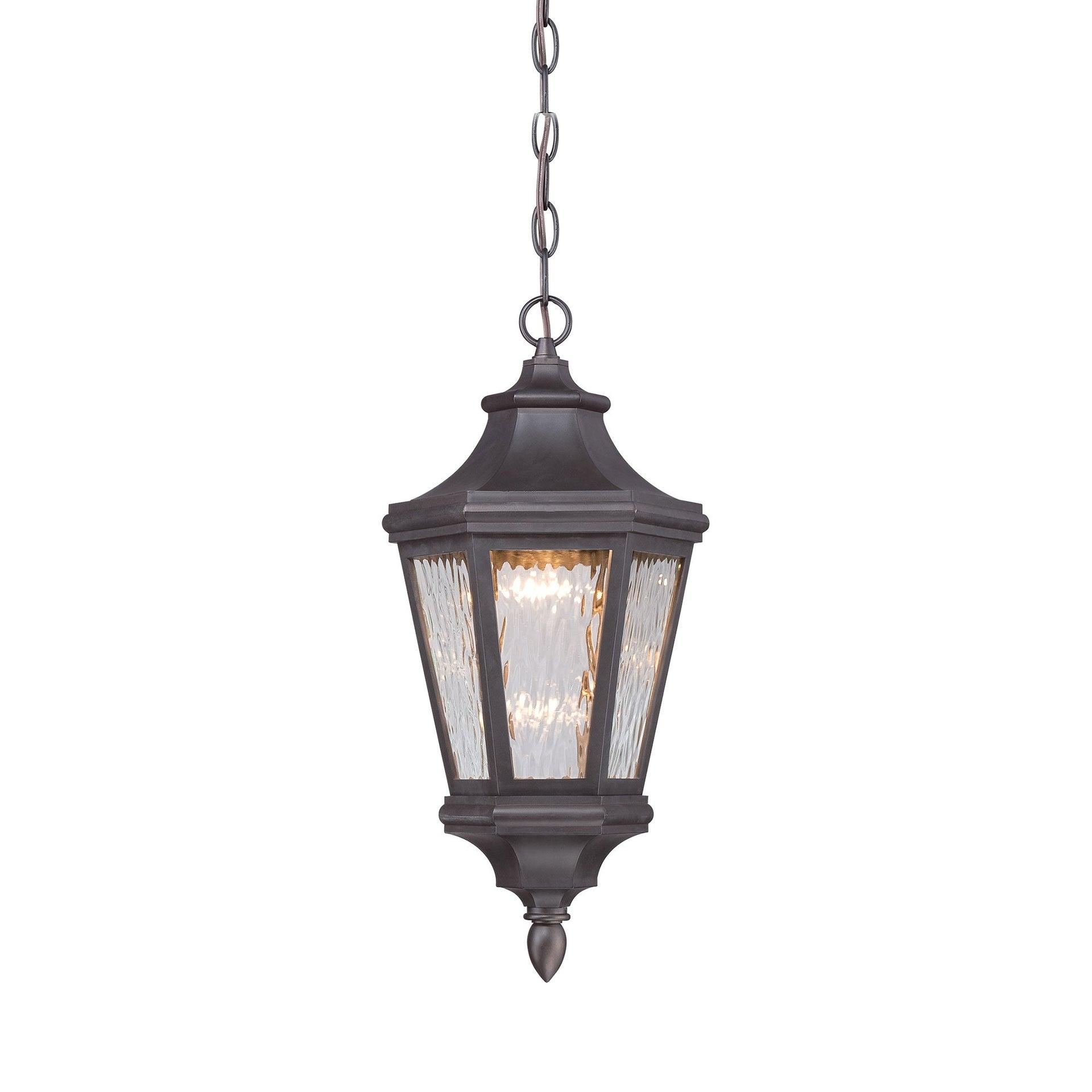 3 Light Large Outdoor Hanging Lantern In Traditional Style 10 Inches Wide By 19.5 Inches High-Oil Rubbed Bronze Finish-Led Lamping Type Hinkley