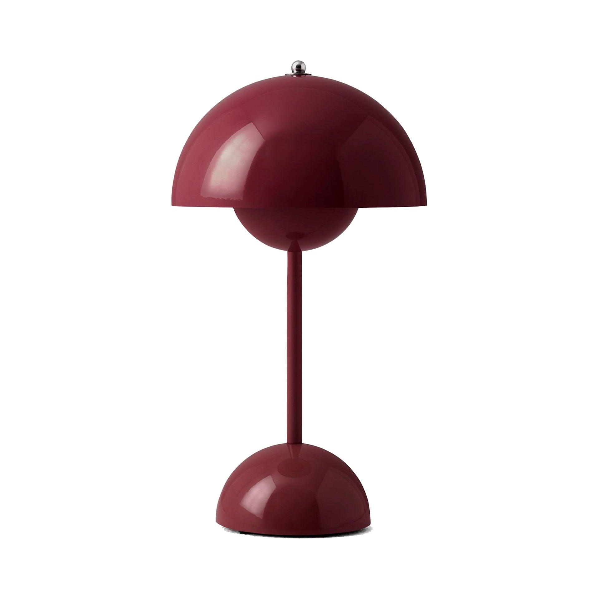 Flowerpot Portable LED Table Lamp Dark Plum