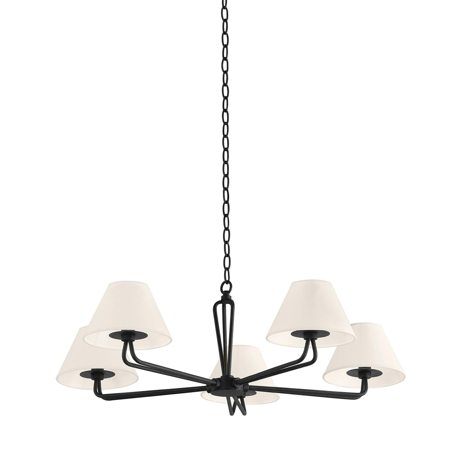 Hayden Chandelier - Black / 5 Light