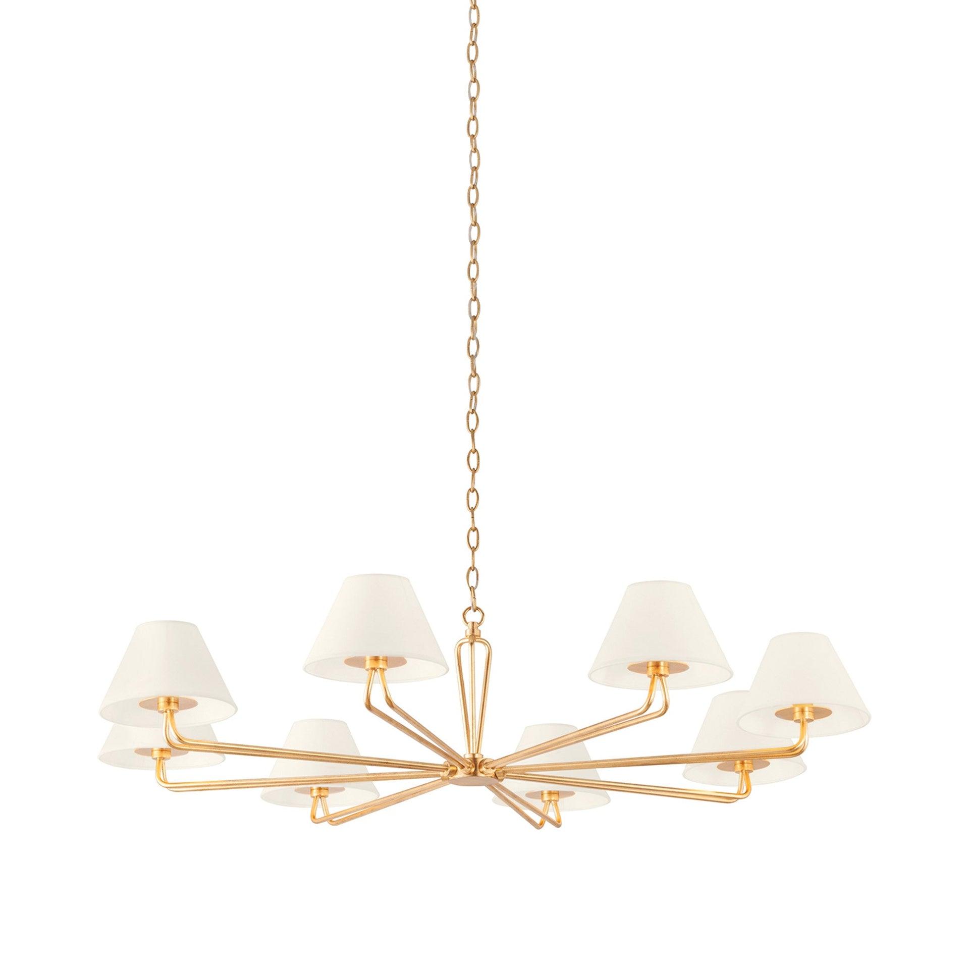 Hayden Chandelier - Brass / 8 Light